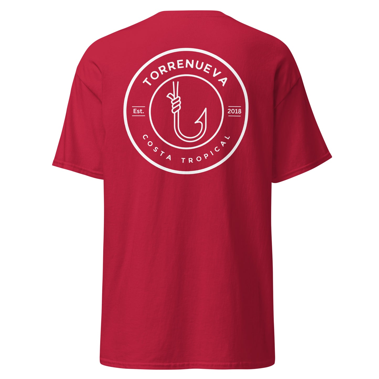 Torrenueva Costa, Est. 2018, Fish Hook Crest & Back || Klassisches T-Shirt