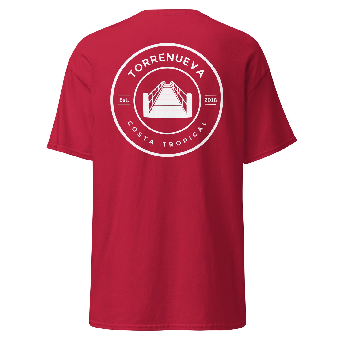 Torrenueva Costa, Est. 2018, Suspension Bridge Crest & Back || Klassisches T-Shirt
