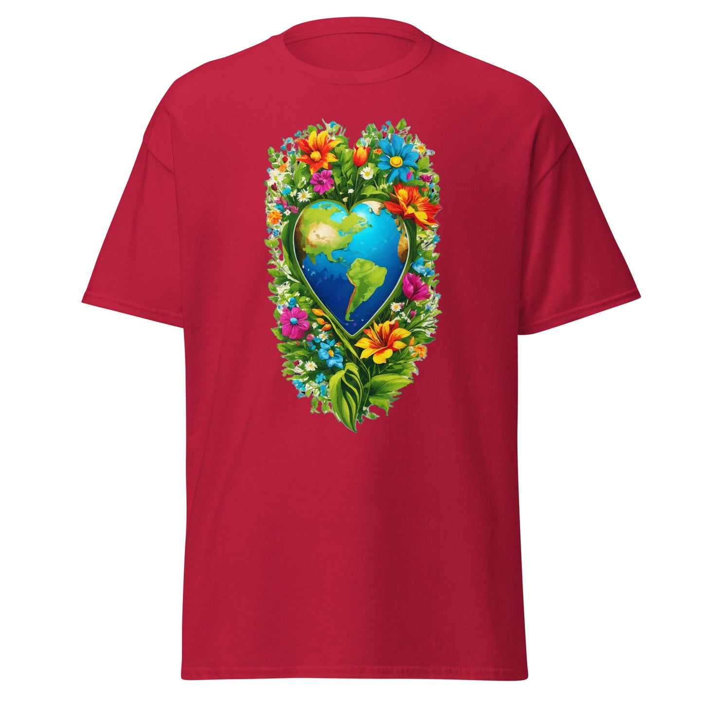 Earth Day Tall Heart Reef || Klassisches T-Shirt