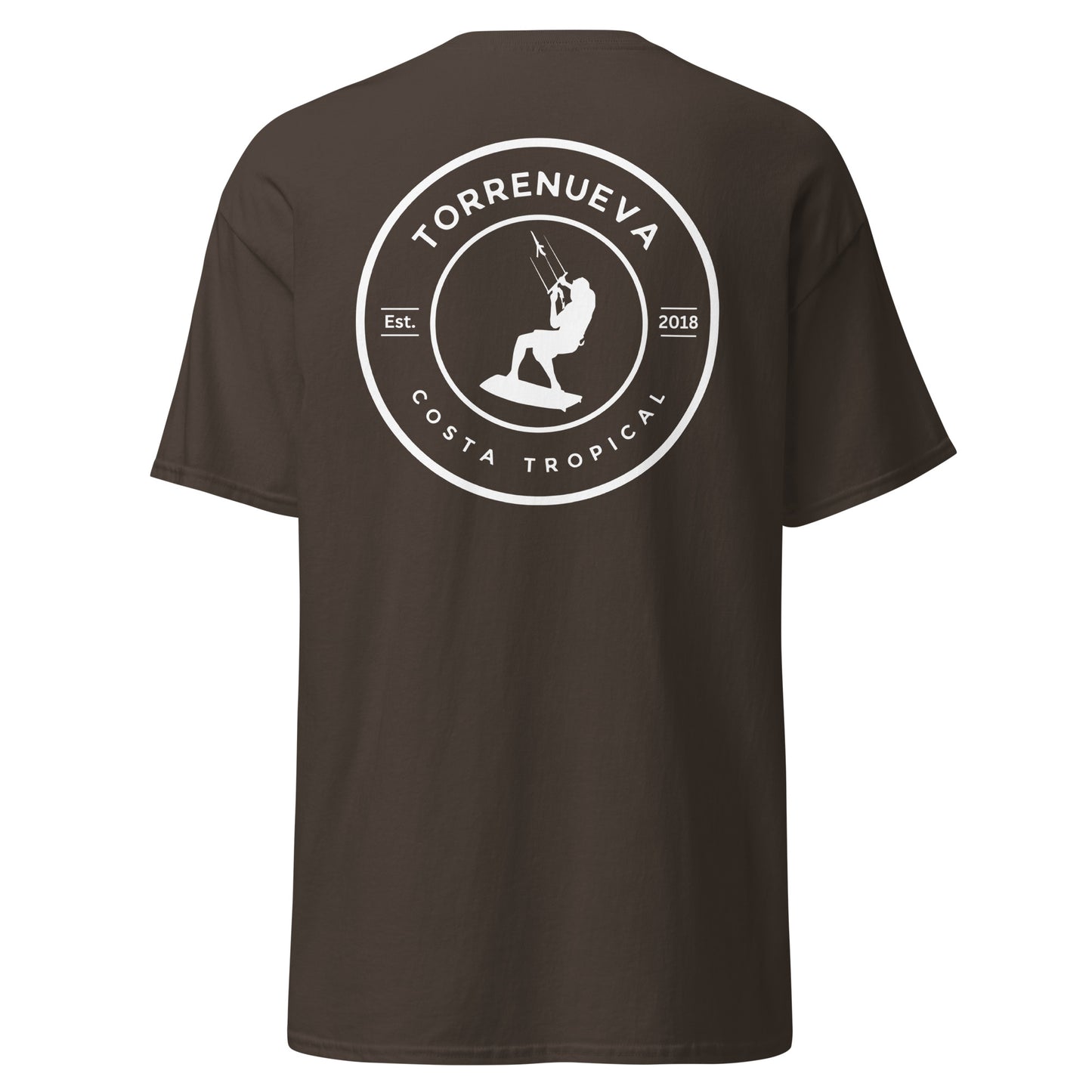 Torrenueva Costa, Est. 2018, Kite Surfer Crest & Back || Klassisches T-Shirt