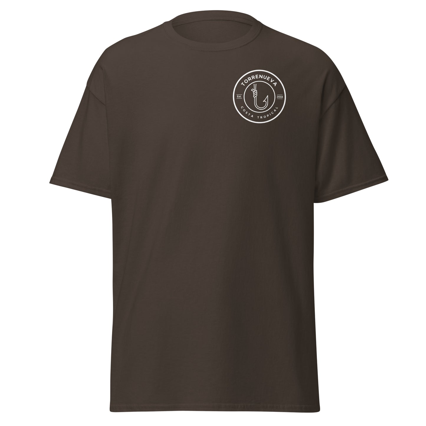 Torrenueva Costa, Est. 2018, Fish Hook Crest & Back || Klassisches T-Shirt
