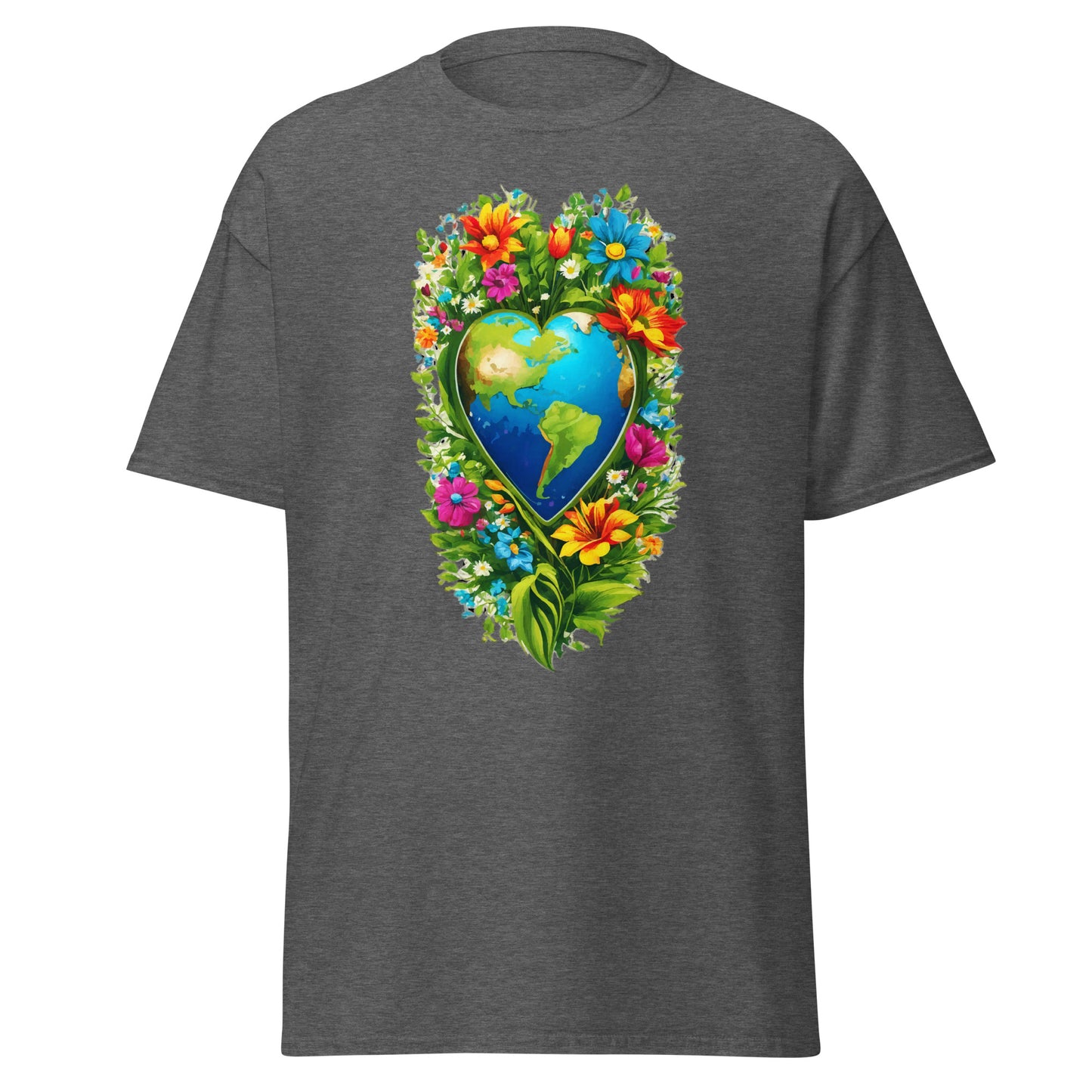 Earth Day Tall Heart Reef || Klassisches T-Shirt