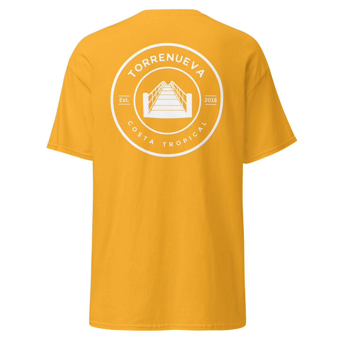 Torrenueva Costa, Est. 2018, Suspension Bridge Crest & Back || Klassisches T-Shirt