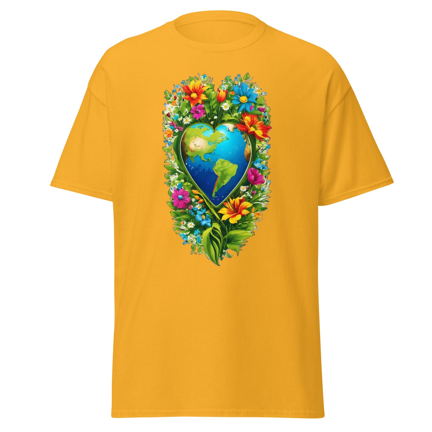 Earth Day Tall Heart Reef || Klassisches T-Shirt