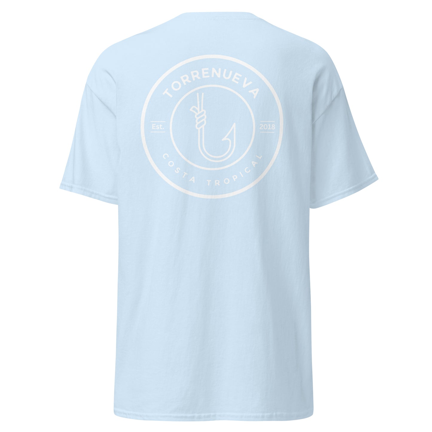 Torrenueva Costa, Est. 2018, Fish Hook Crest & Back || Klassisches T-Shirt