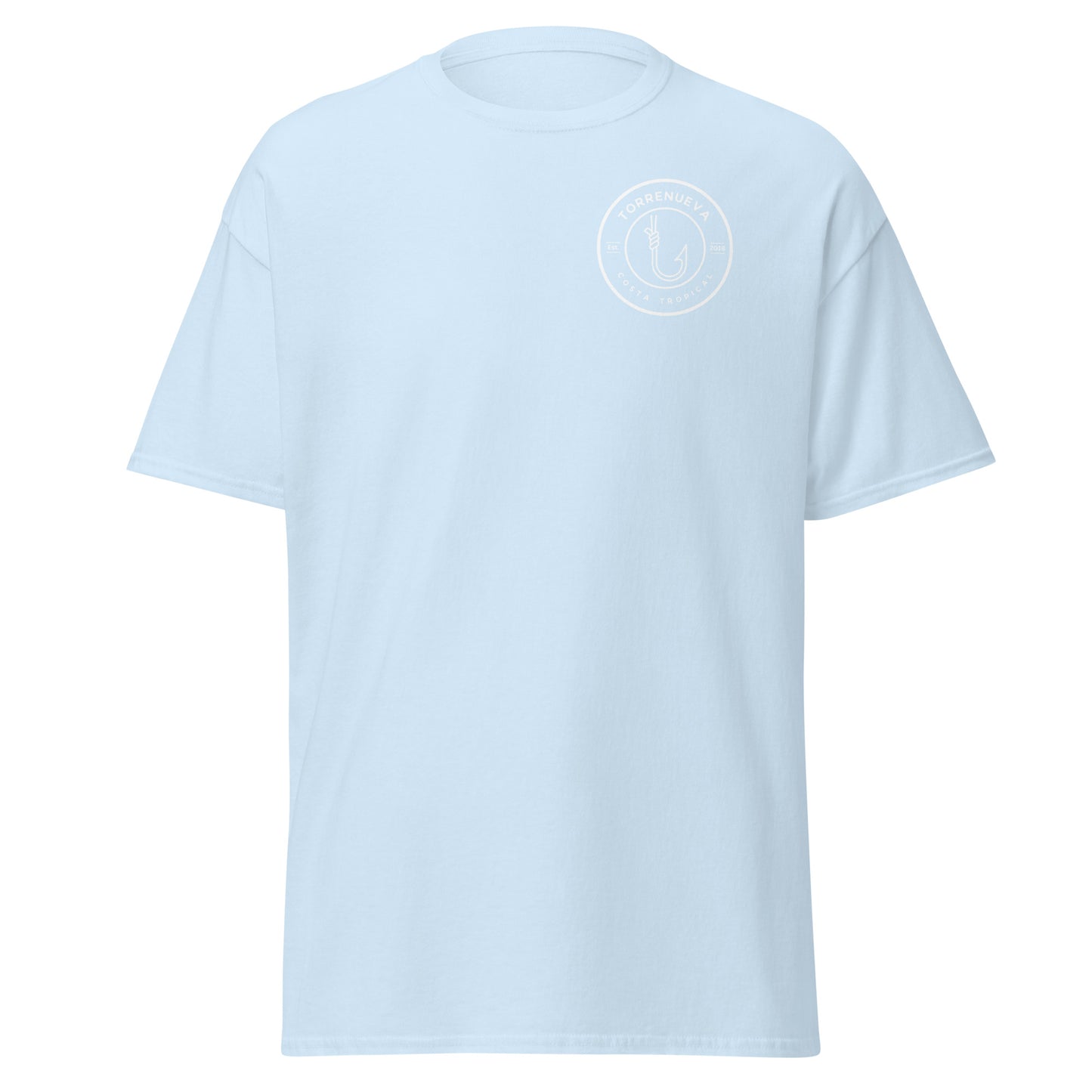Torrenueva Costa, Est. 2018, Fish Hook Crest & Back || Klassisches T-Shirt