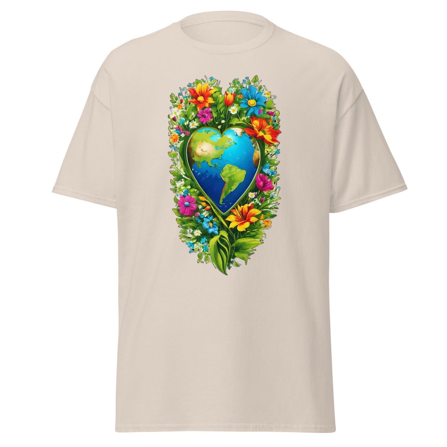 Earth Day Tall Heart Reef || Klassisches T-Shirt