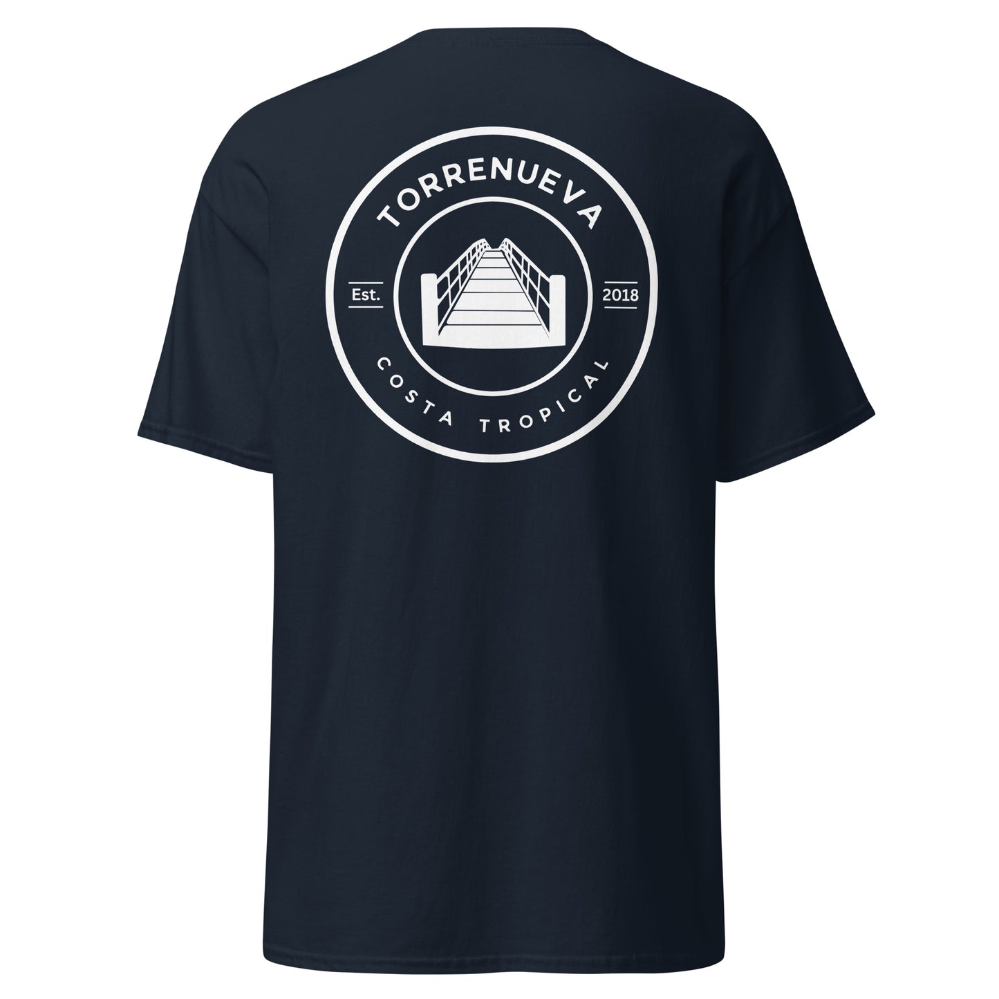 Torrenueva Costa, Est. 2018, Suspension Bridge Crest & Back || Klassisches T-Shirt