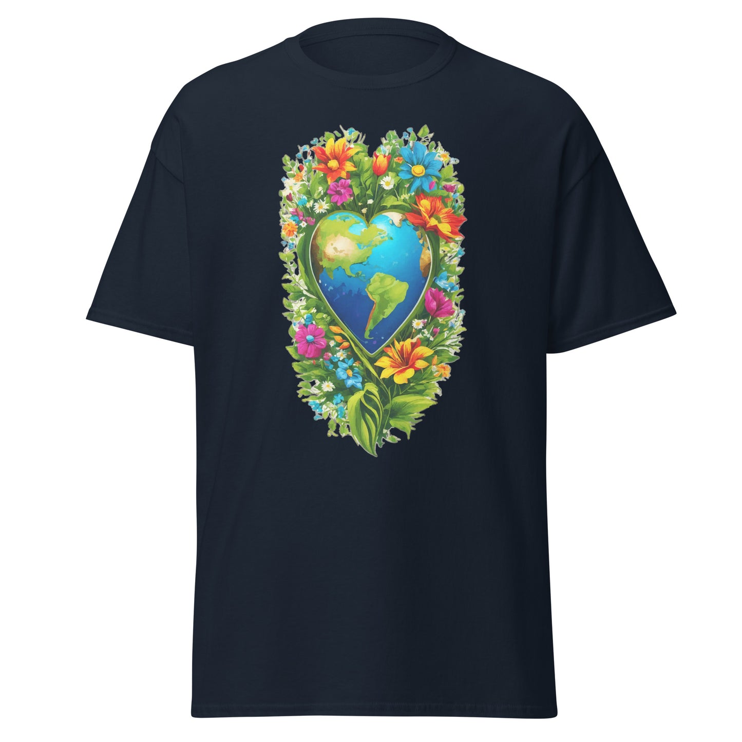 Earth Day Tall Heart Reef || Klassisches T-Shirt