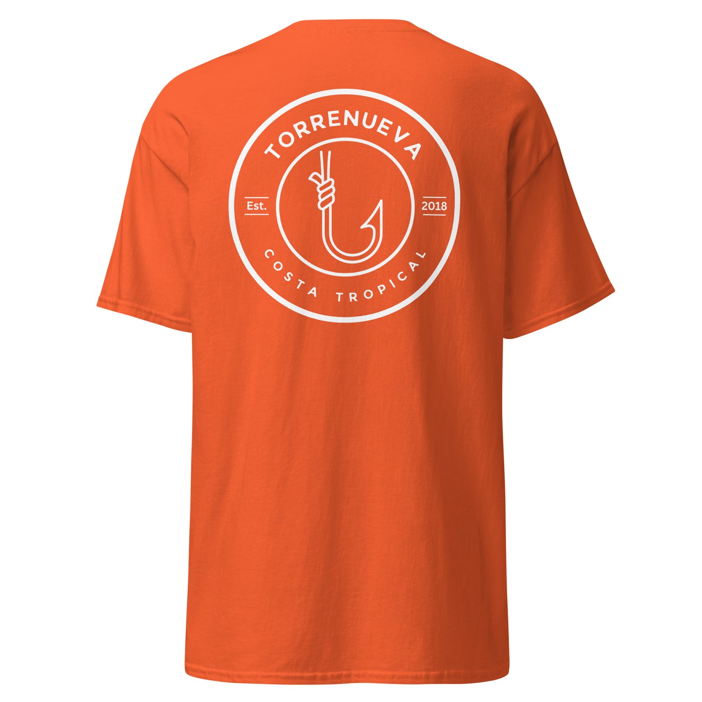 Torrenueva Costa, Est. 2018, Fish Hook Crest & Back || Klassisches T-Shirt