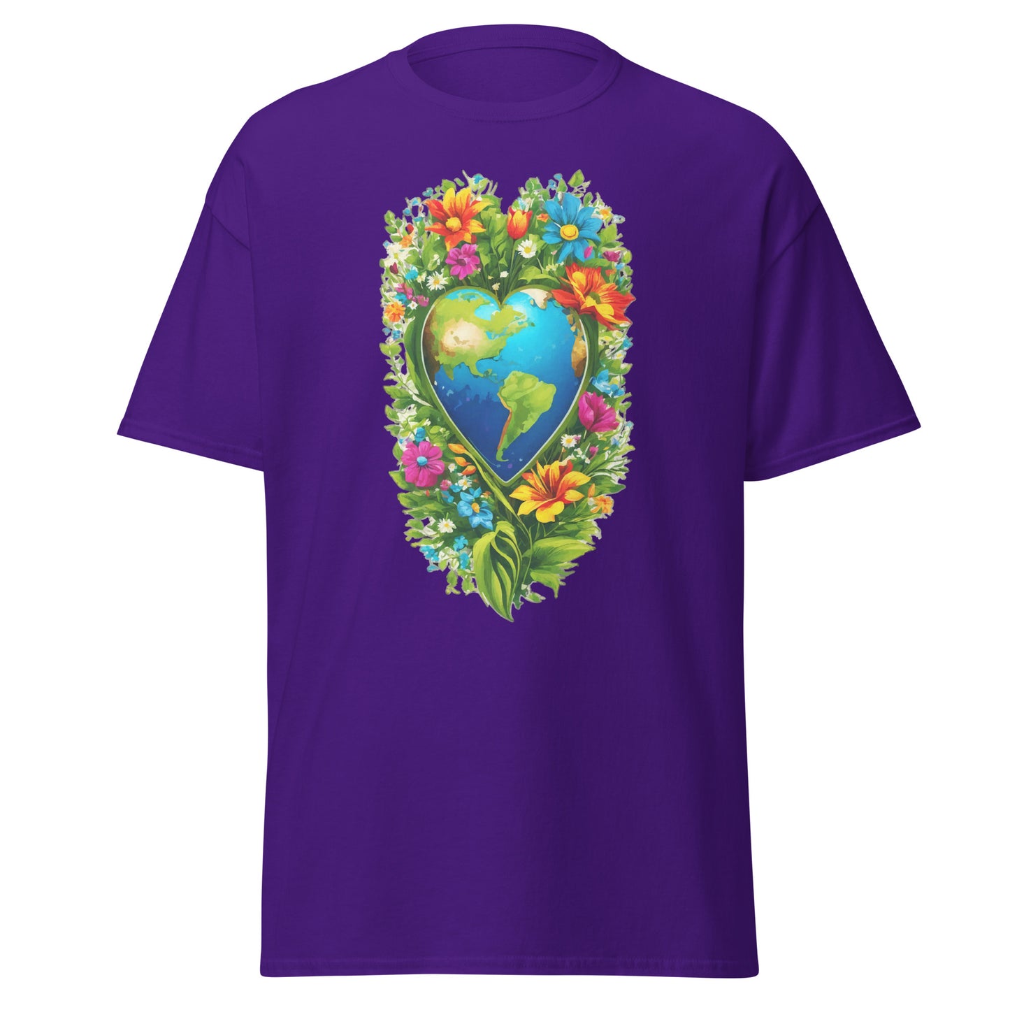 Earth Day Tall Heart Reef || Klassisches T-Shirt