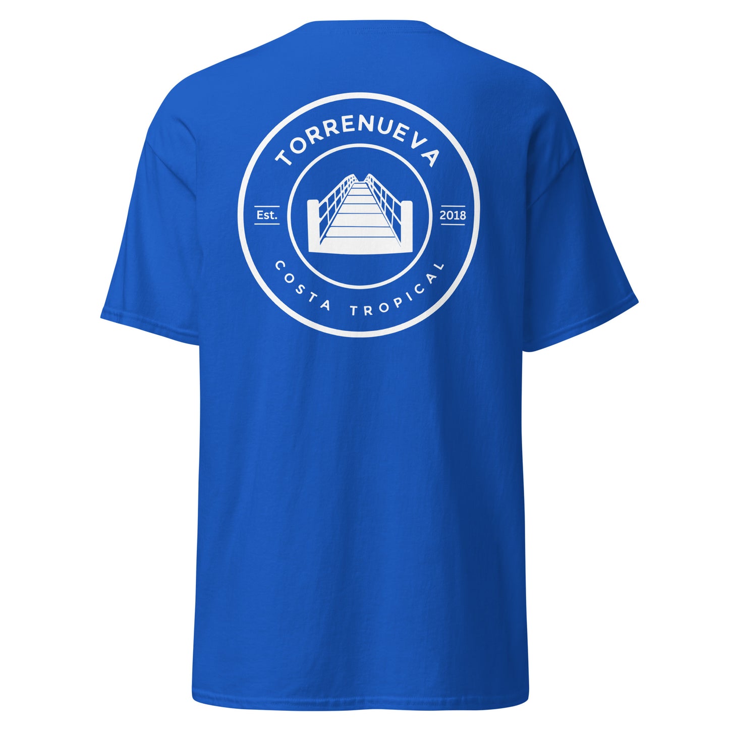 Torrenueva Costa, Est. 2018, Suspension Bridge Crest & Back || Klassisches T-Shirt