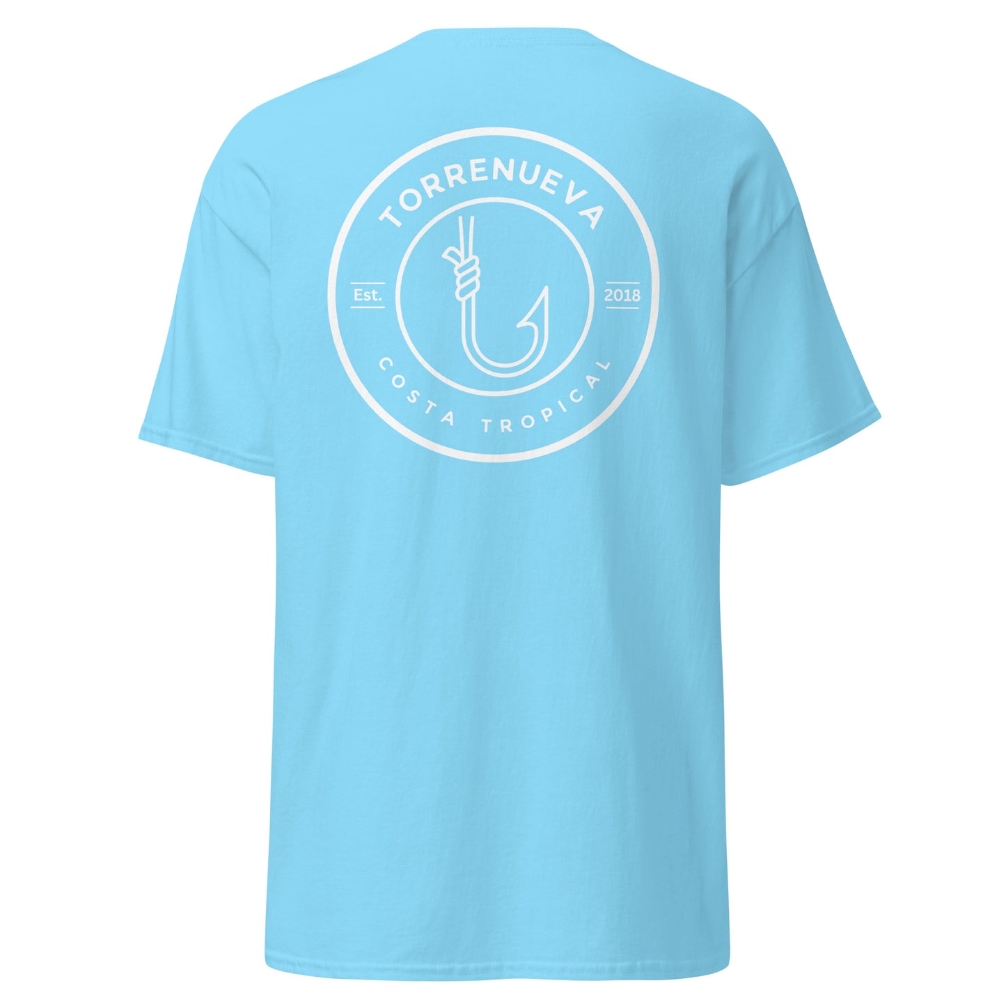 Torrenueva Costa, Est. 2018, Fish Hook Crest & Back || Klassisches T-Shirt