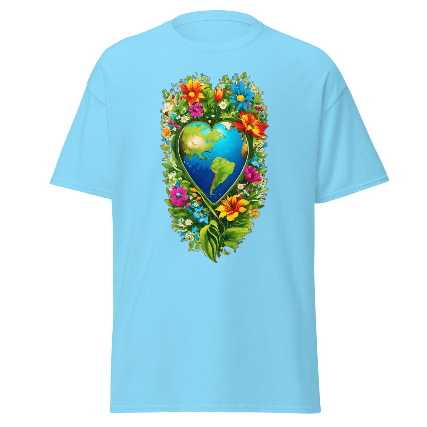 Earth Day Tall Heart Reef || Klassisches T-Shirt