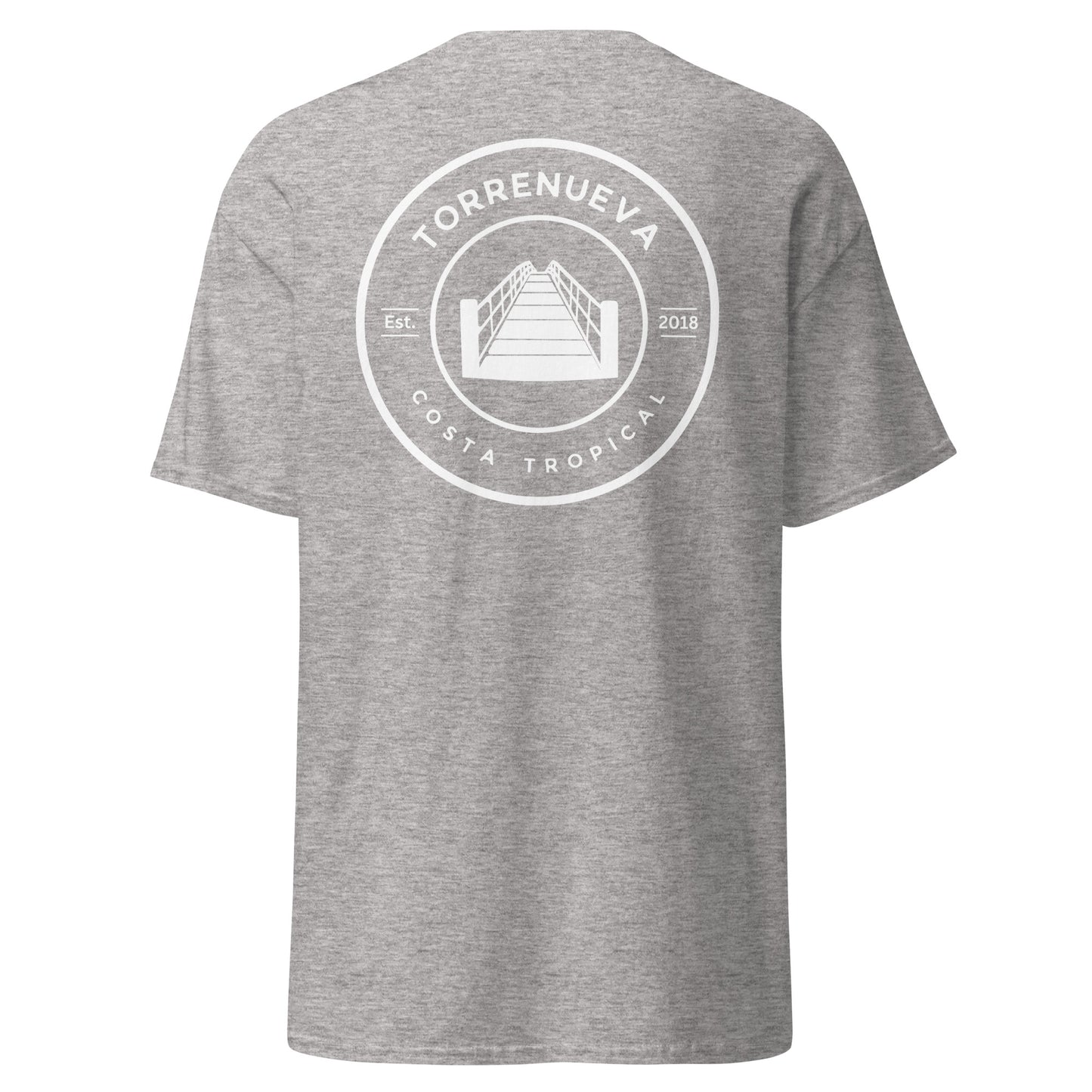 Torrenueva Costa, Est. 2018, Suspension Bridge Crest & Back || Klassisches T-Shirt