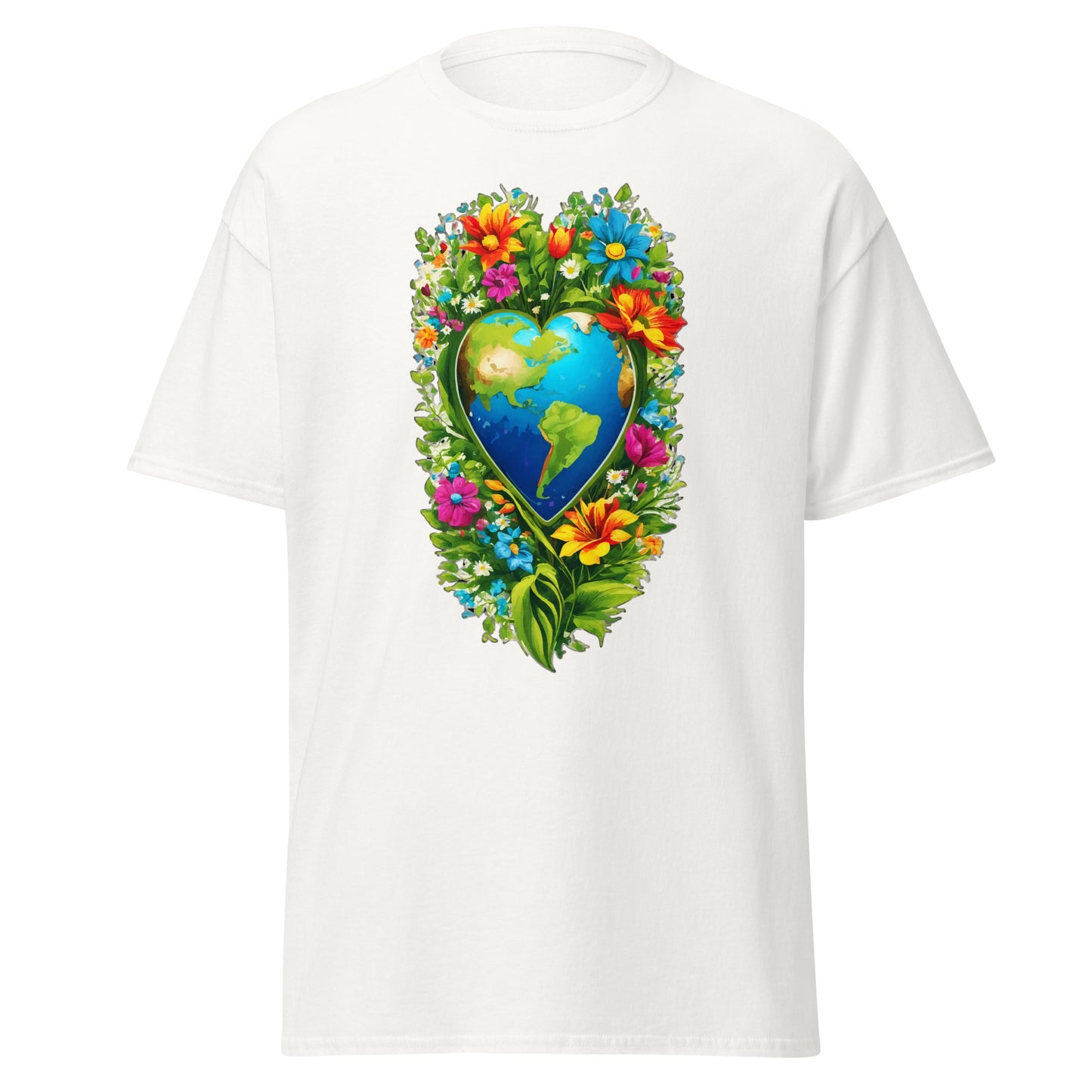 Earth Day Tall Heart Reef || Klassisches T-Shirt