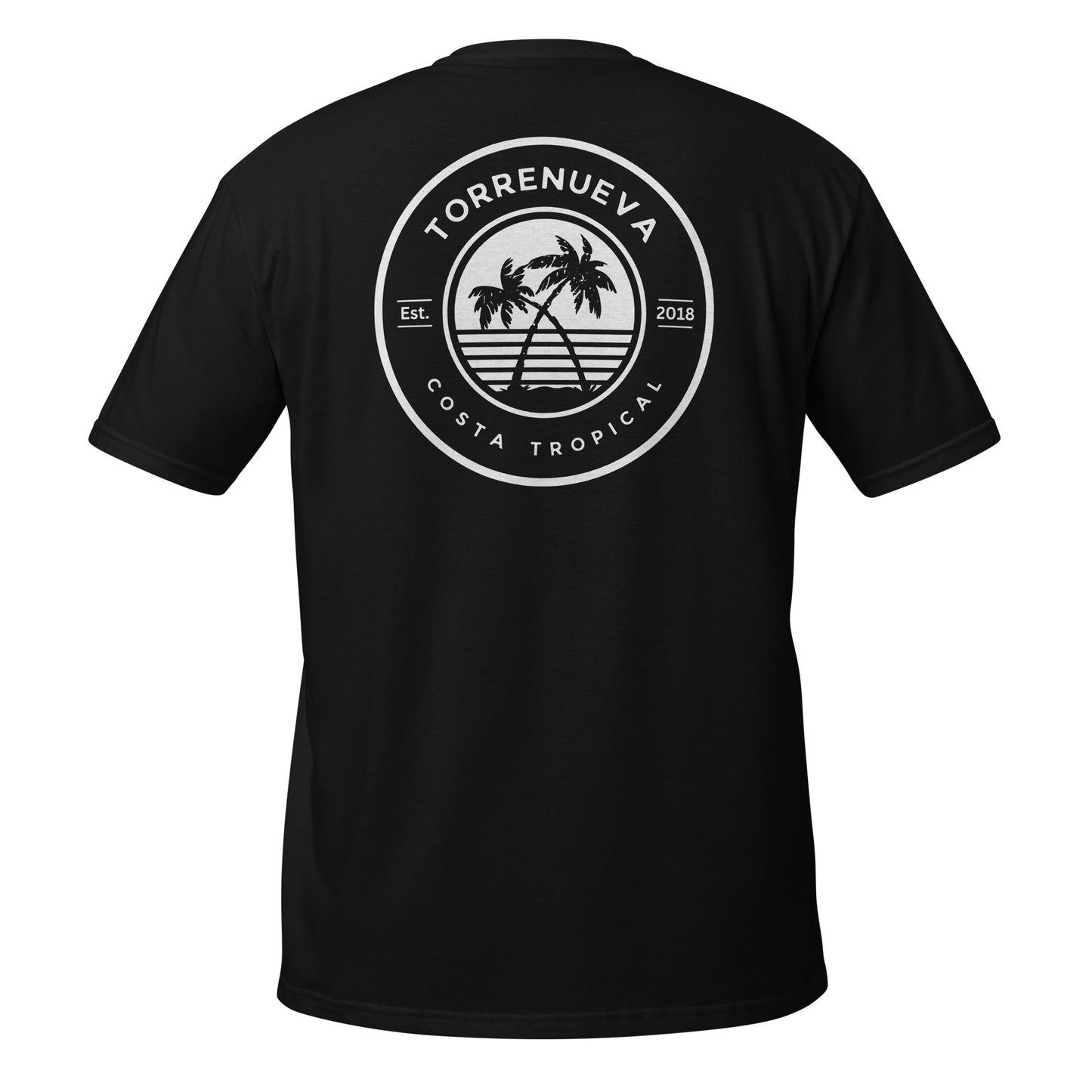Torrenueva Costa Est 2018, 2 Palmen, Wappen und Rückseite || Soft-Style T-Shirt