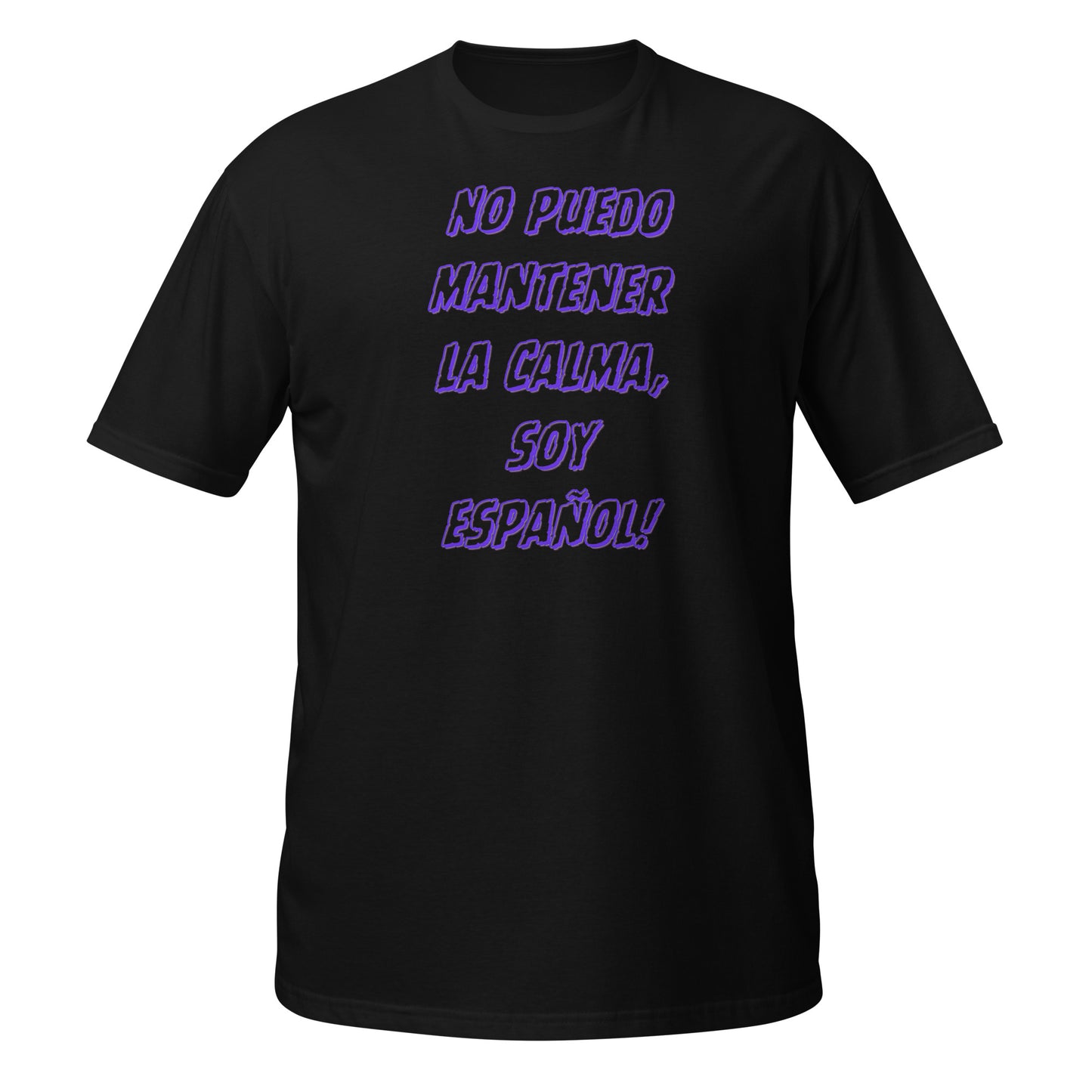 No Puedo Mantener la Calma, Soy Español Blue || Weiches T-Shirt