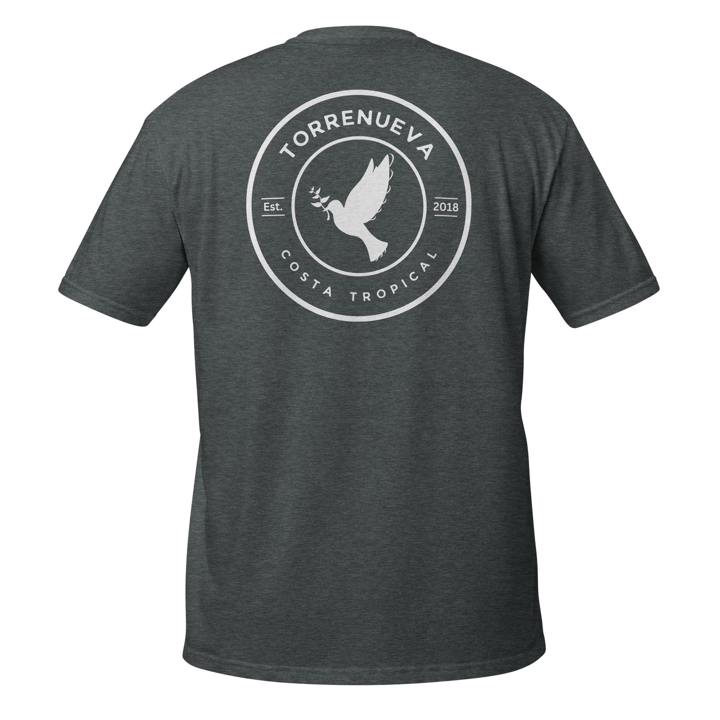 Torrenueva Costa, Taube und Olivenzweig, Wappen und Rücken || Weiches T-Shirt