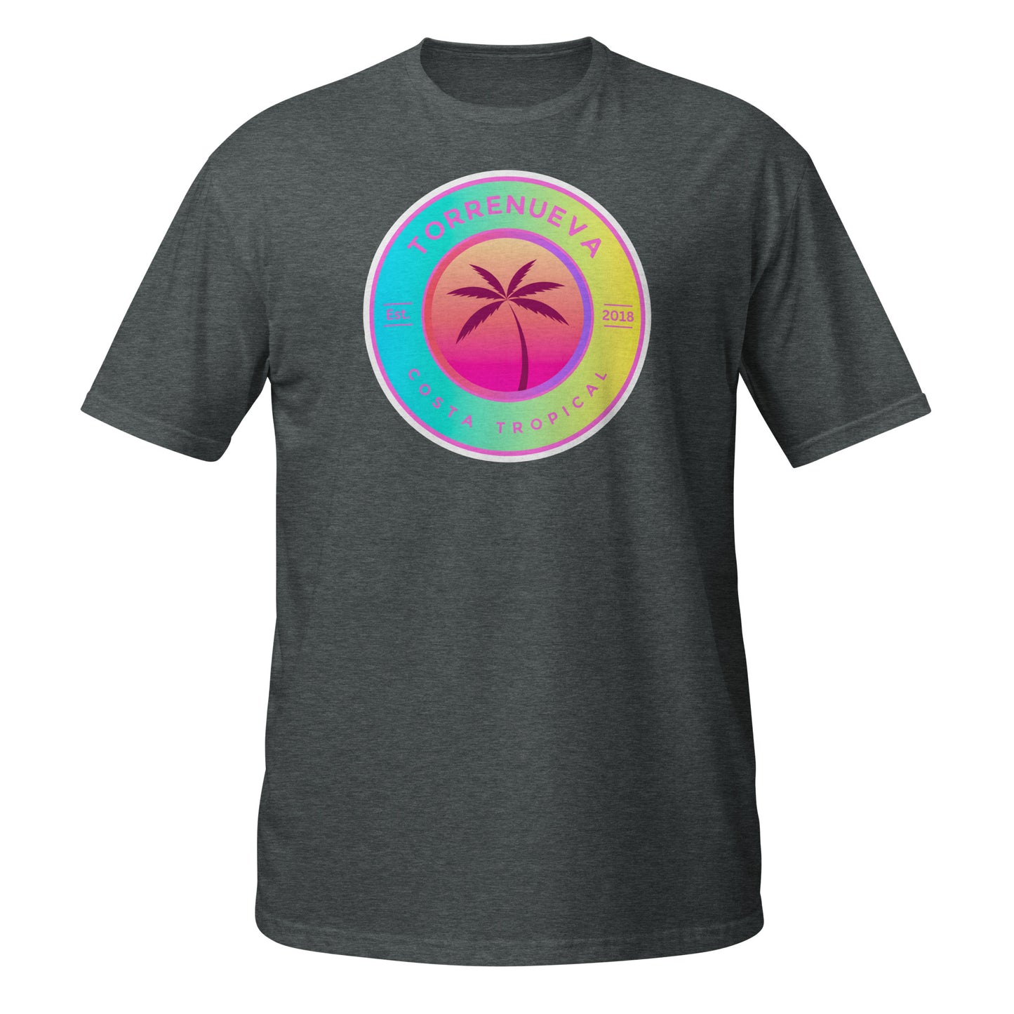 Torrenueva Costa Est 2018, Palmblau Gelb || Weiches T-Shirt