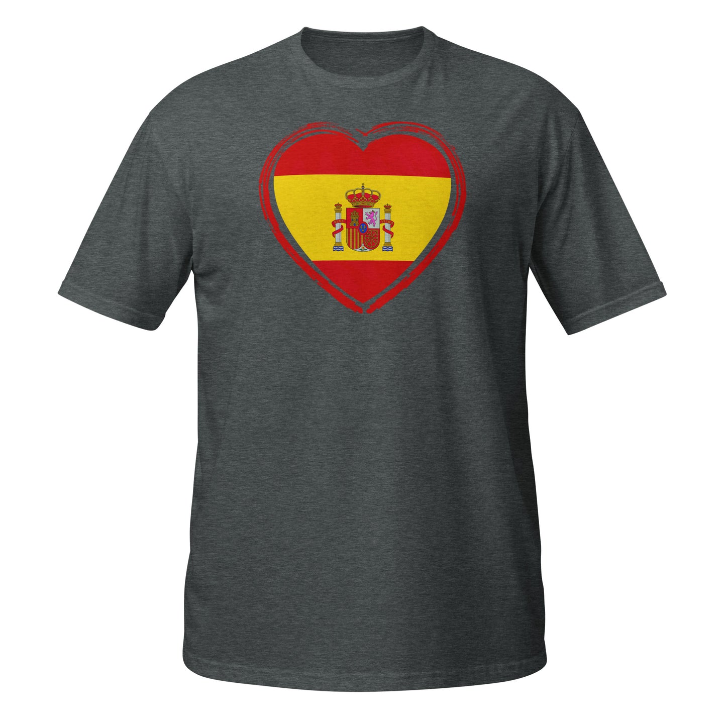 Spanisches Flaggenherz || Weiches T-Shirt