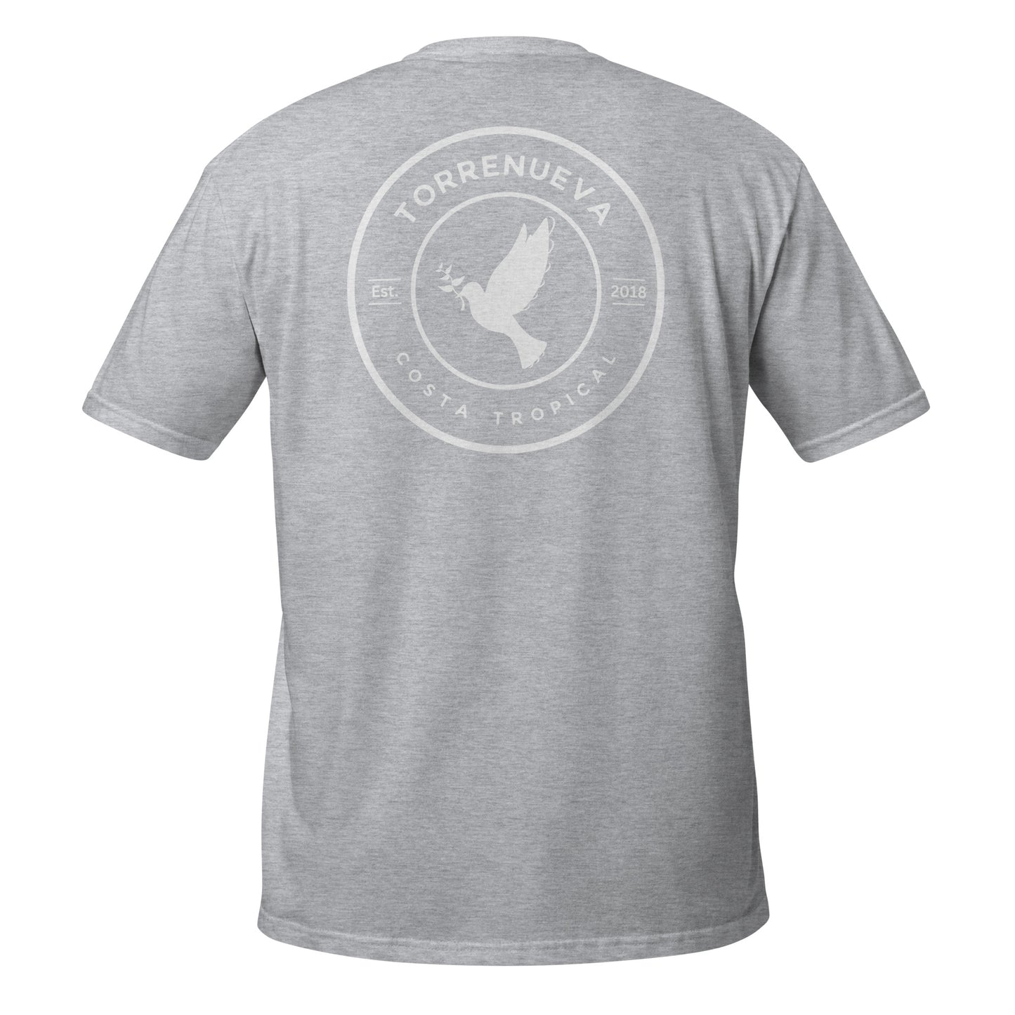 Torrenueva Costa, Taube und Olivenzweig, Wappen und Rücken || Weiches T-Shirt