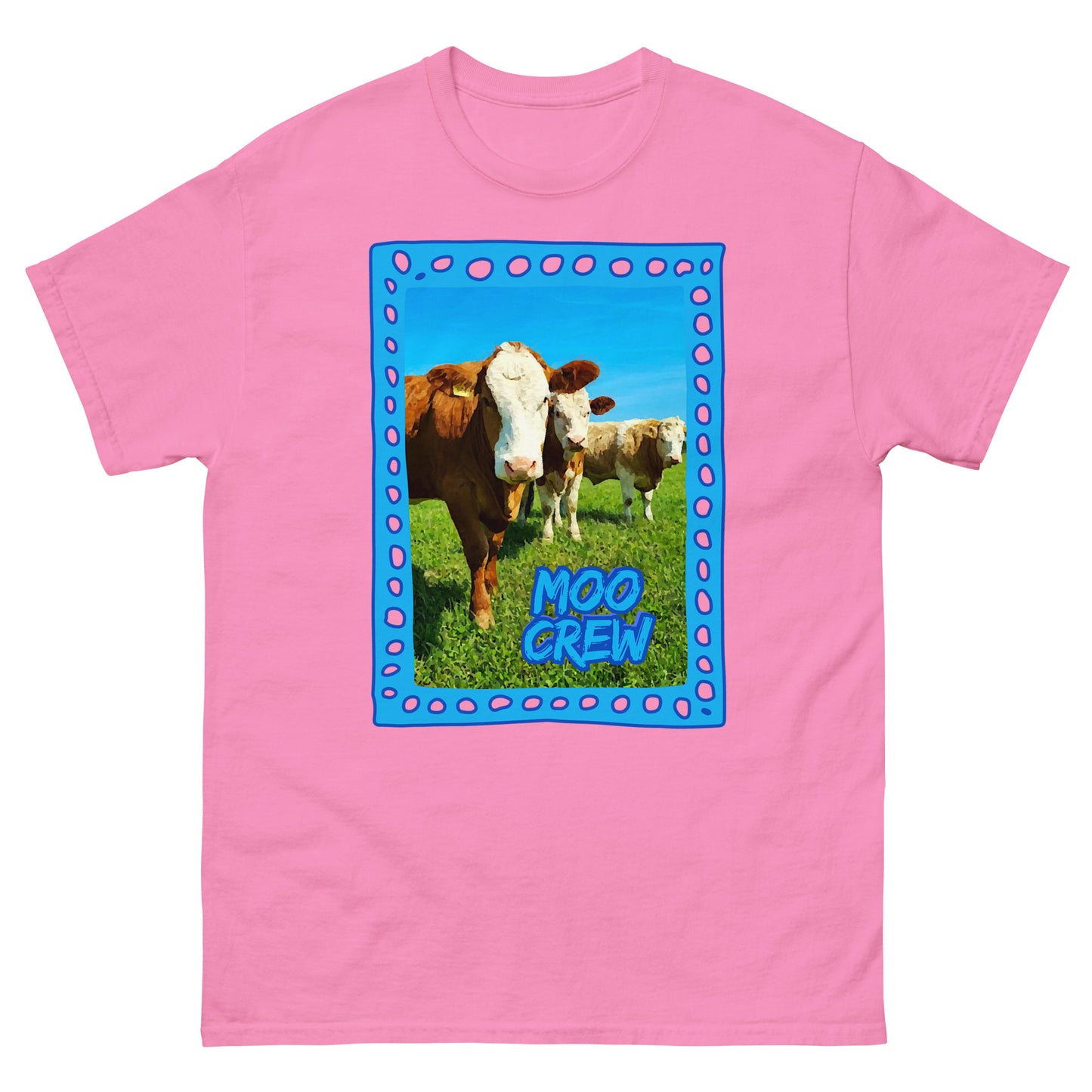 MOO CREW Blau || Klassisches Unisex-T-Shirt