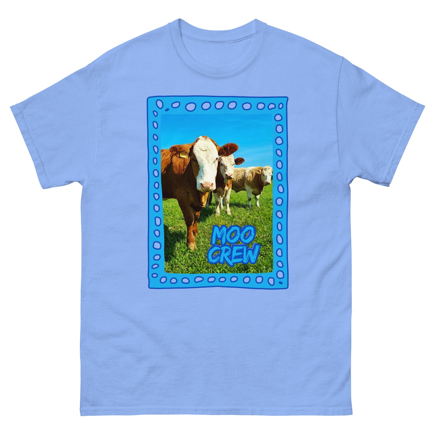 MOO CREW Blau || Klassisches Unisex-T-Shirt