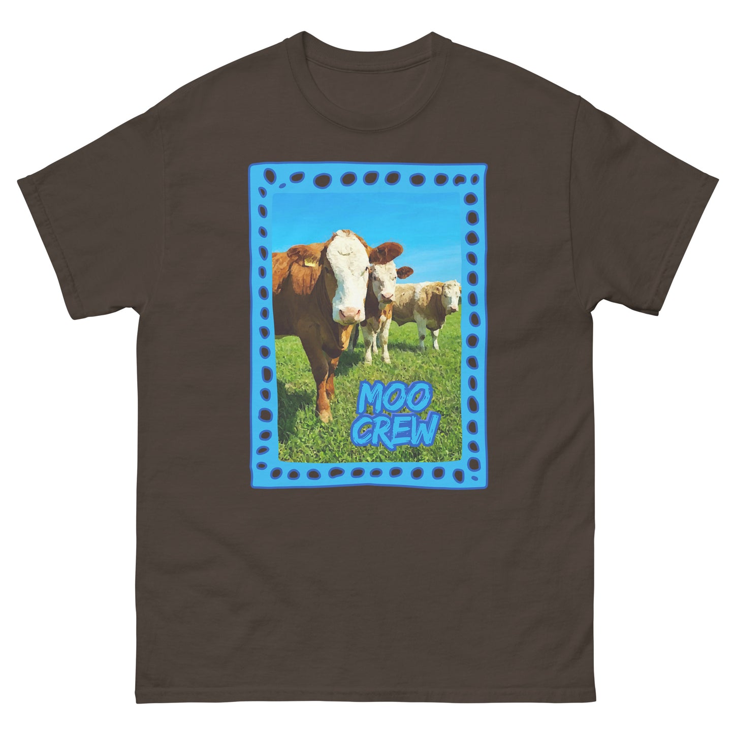 MOO CREW Blau || Klassisches Unisex-T-Shirt