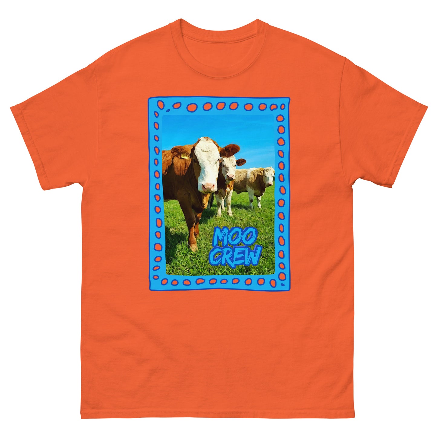 MOO CREW Blau || Klassisches Unisex-T-Shirt