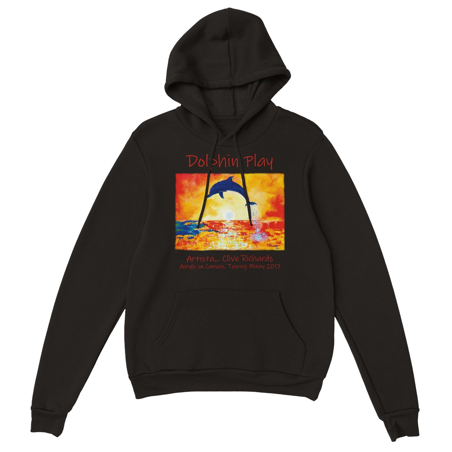 Dolphin Play Artista Clive || Classic Unisex Pullover Hoodie