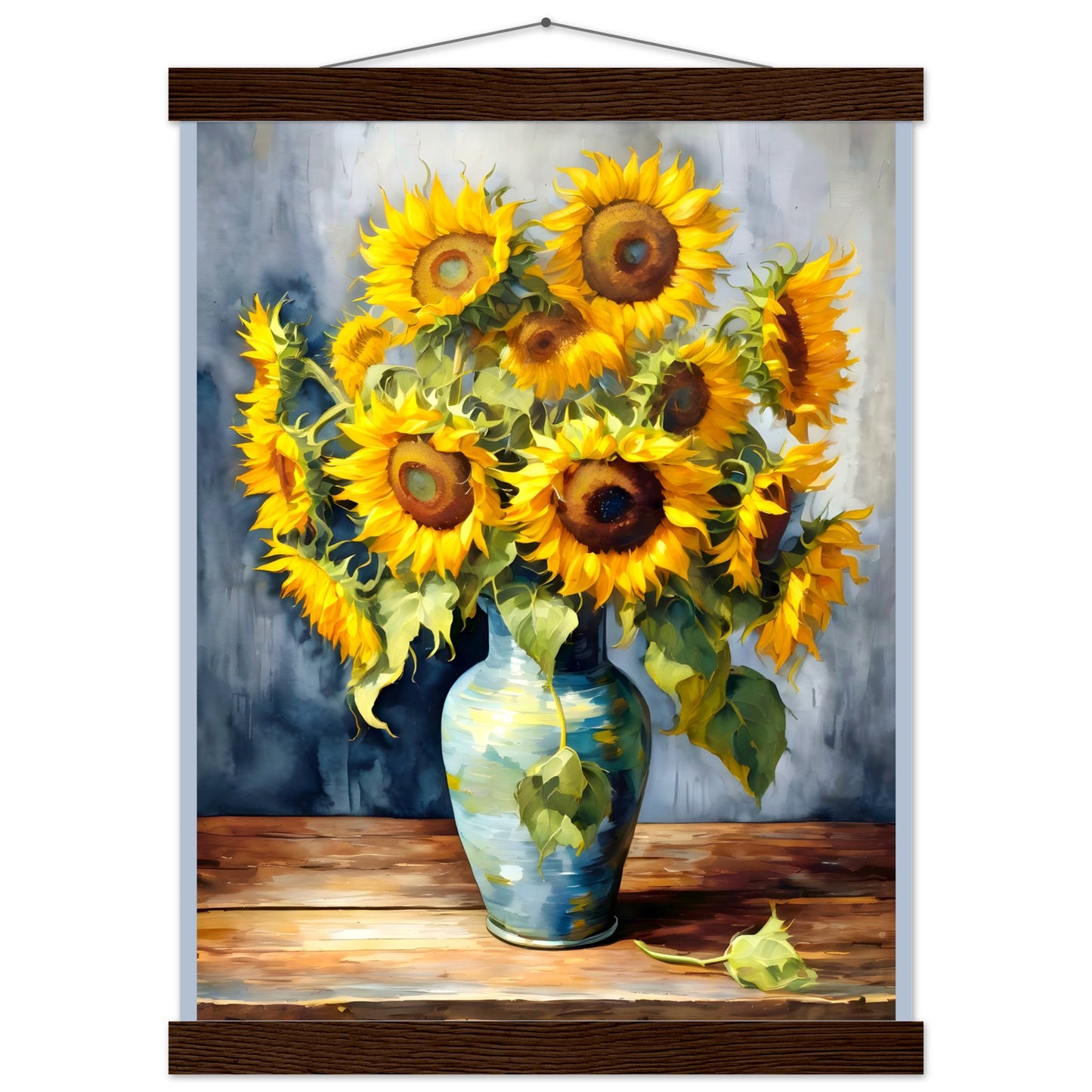 Manojo de girasoles || Póster de papel mate premium con colgador