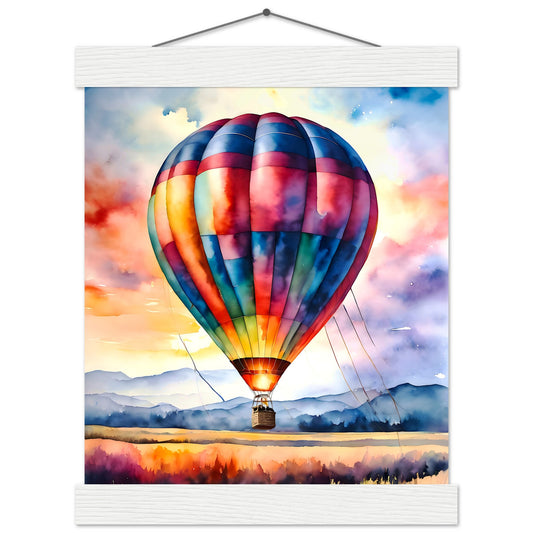 Aquarellballon || Premium-Poster aus mattem Papier mit Aufhänger