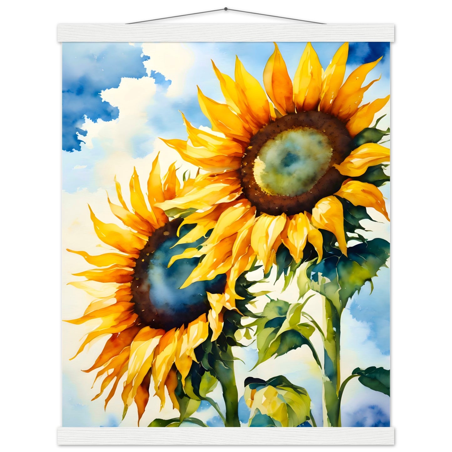 Girasoles de verano || Póster de papel mate premium con colgador