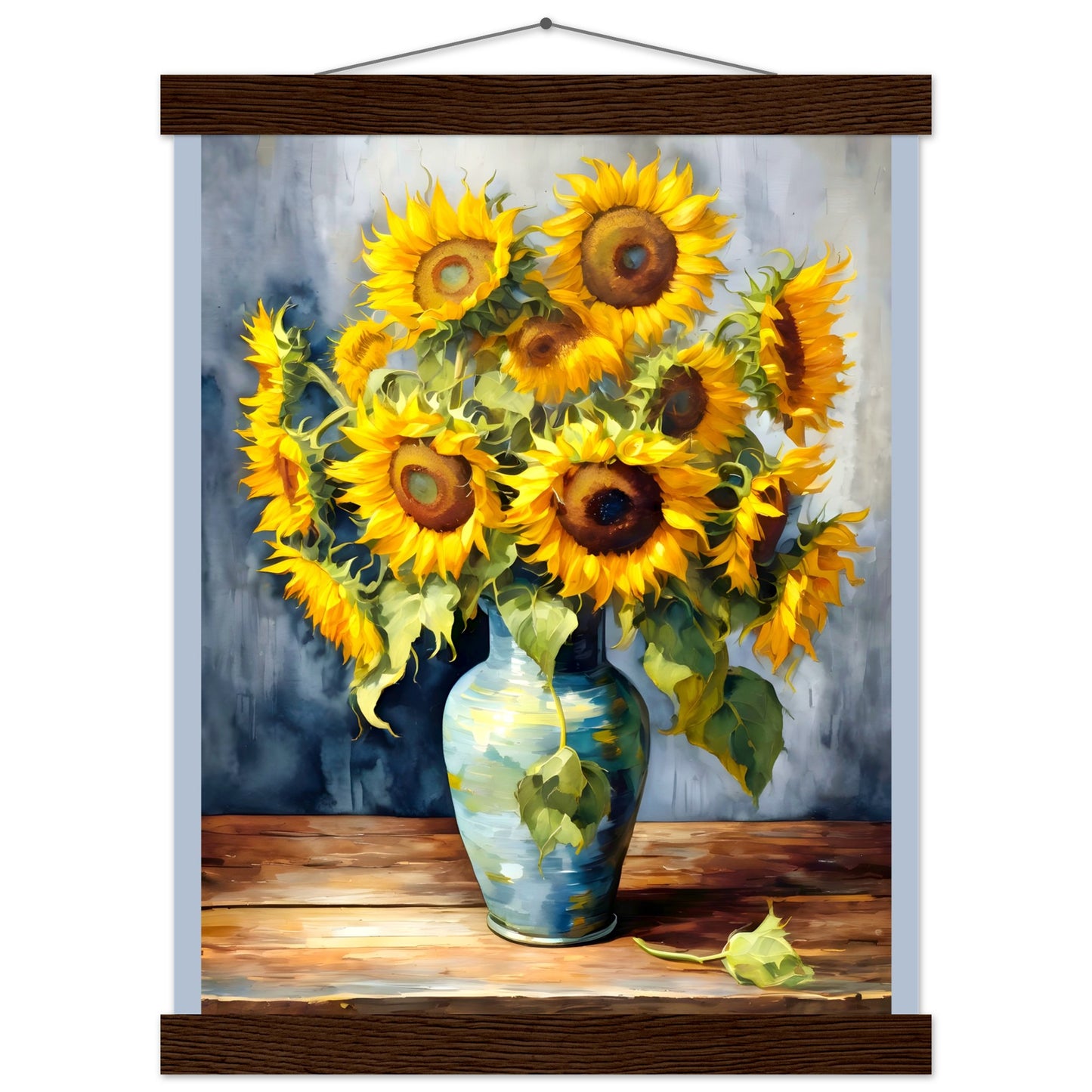 Manojo de girasoles || Póster de papel mate premium con colgador