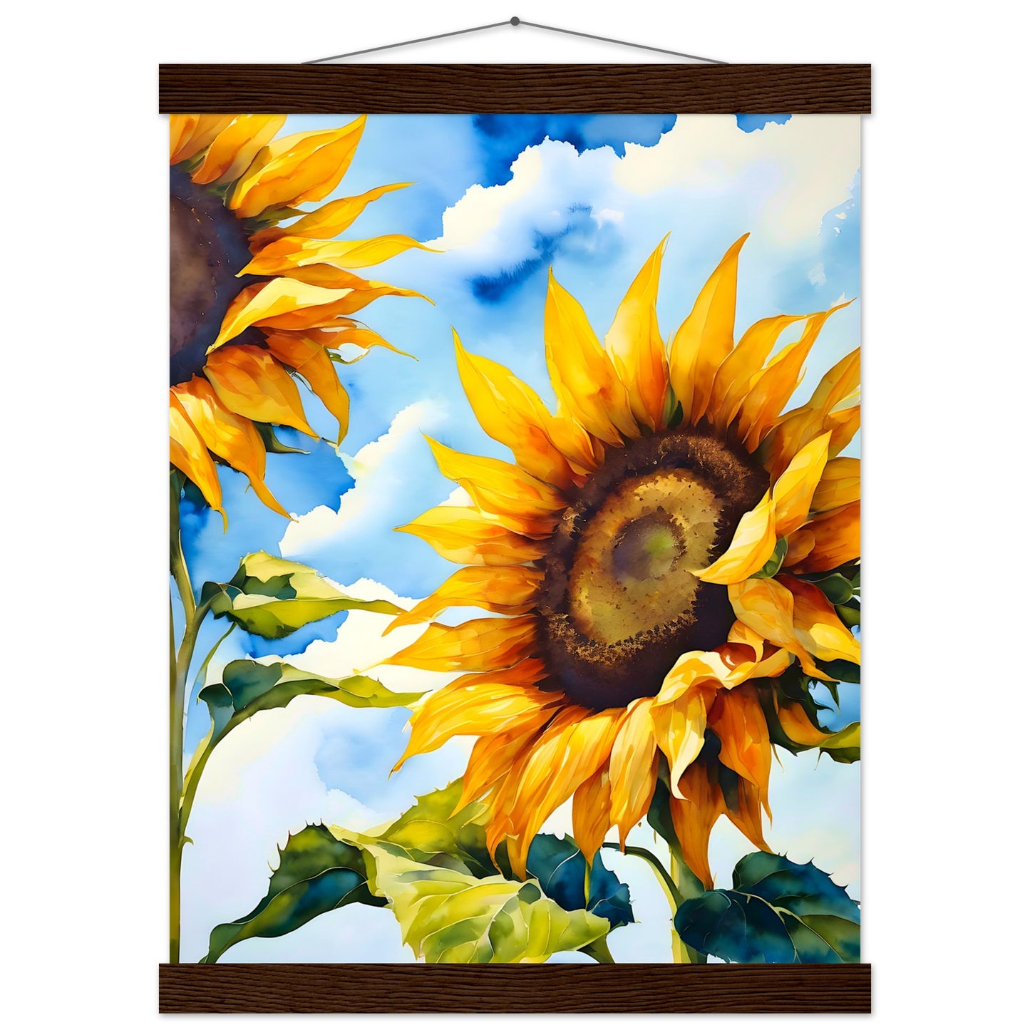 Girasol Verano || Póster de papel mate premium con colgador