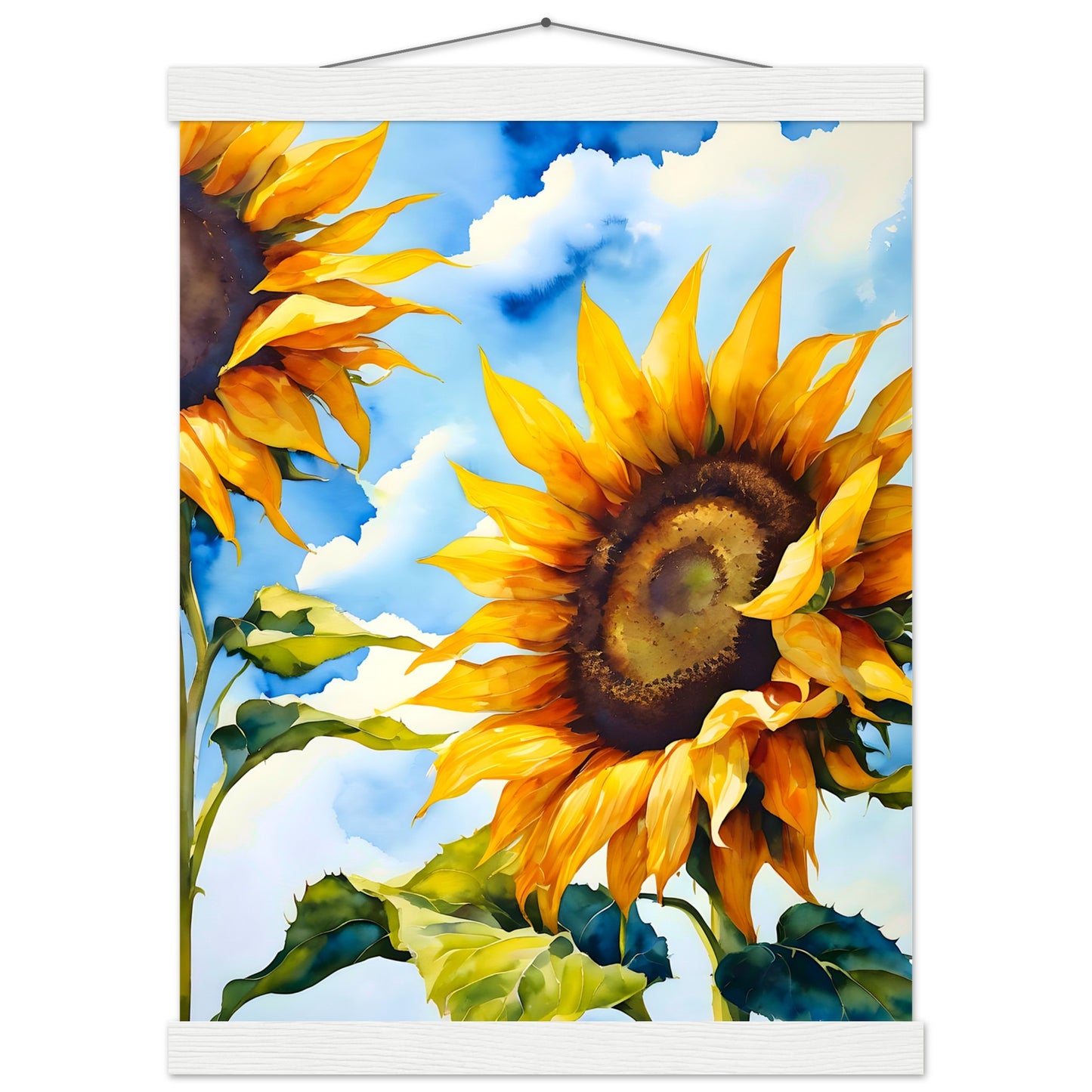 Girasol Verano || Póster de papel mate premium con colgador