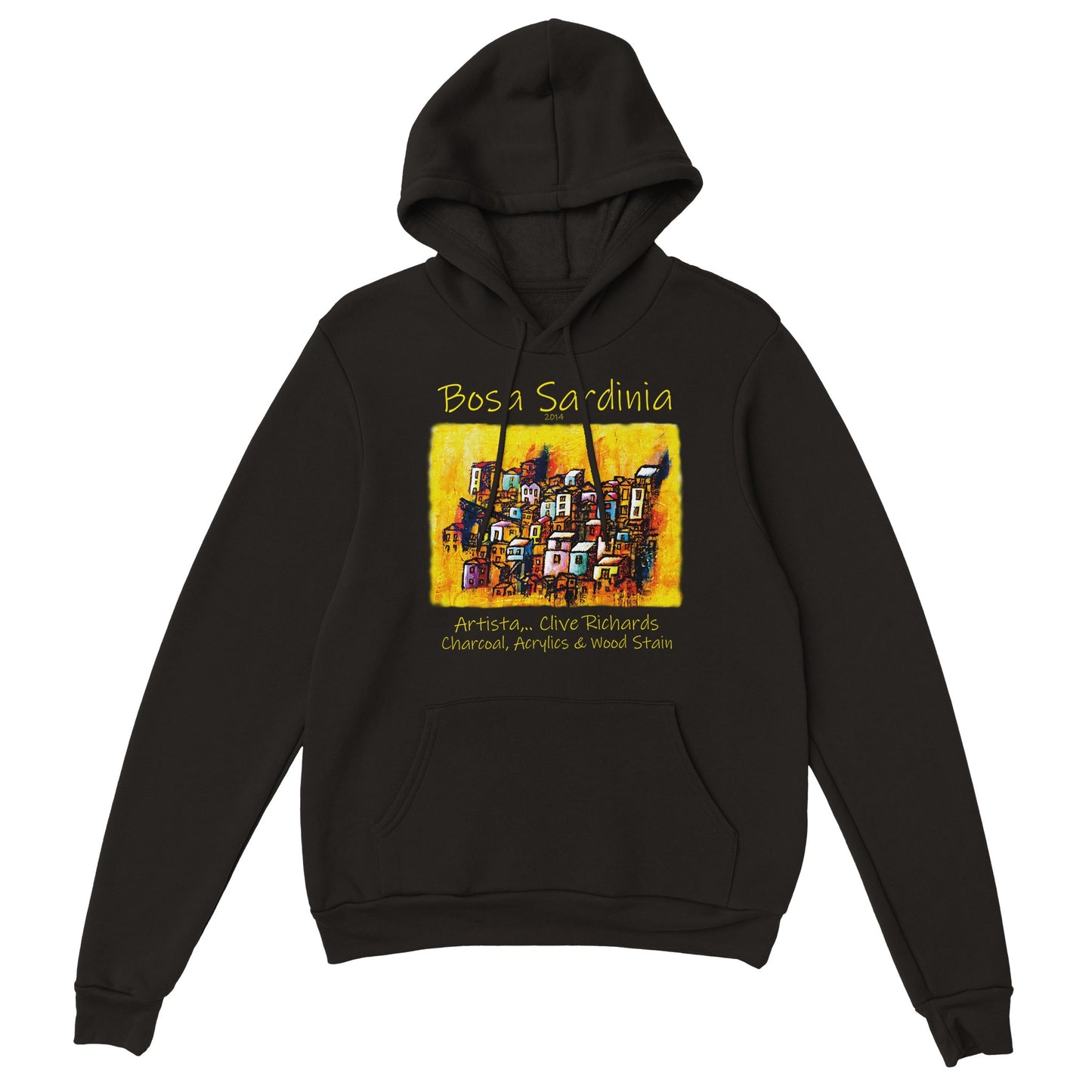 Bosa Sardinien, Künstler Clive || Klassischer Unisex-Pullover-Hoodie