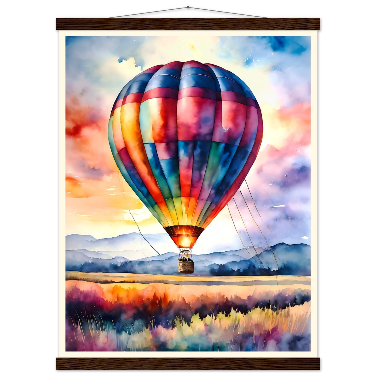 Watercolor Balloon || Premium Matte Paper Poster with Hanger