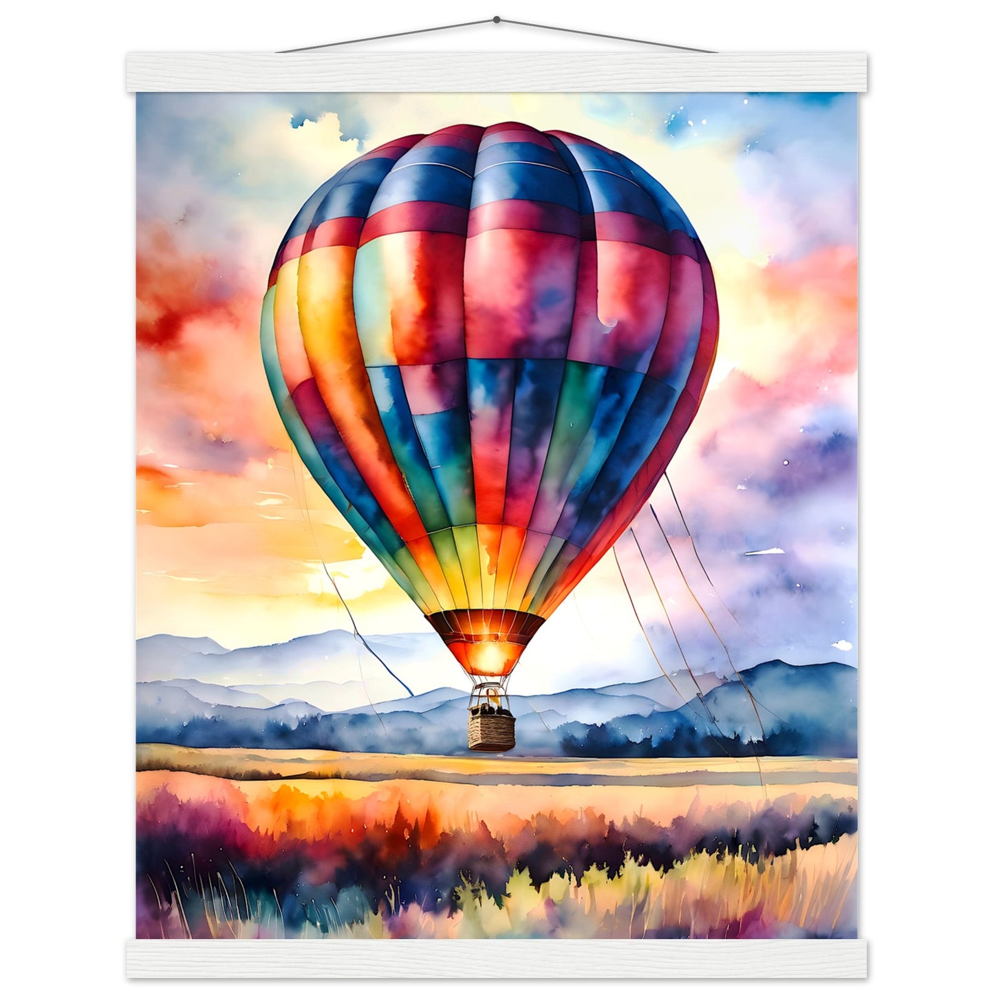 Watercolor Balloon || Premium Matte Paper Poster with Hanger