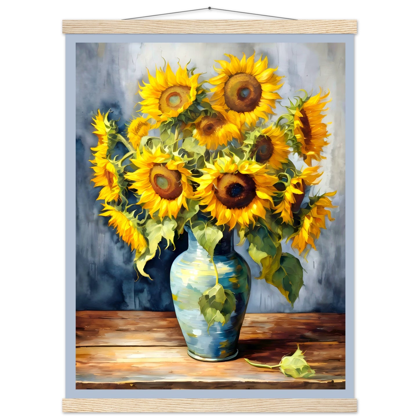 Manojo de girasoles || Póster de papel mate premium con colgador