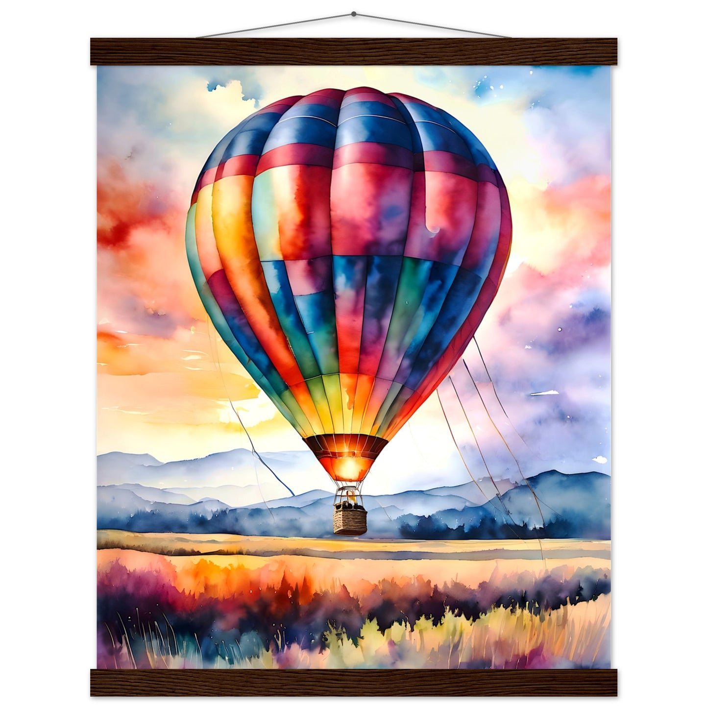 Watercolor Balloon || Premium Matte Paper Poster with Hanger