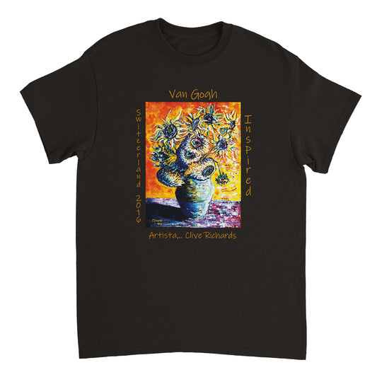 Van Gogh Inspired Artista Clive || Heavyweight Unisex Crewneck Tee