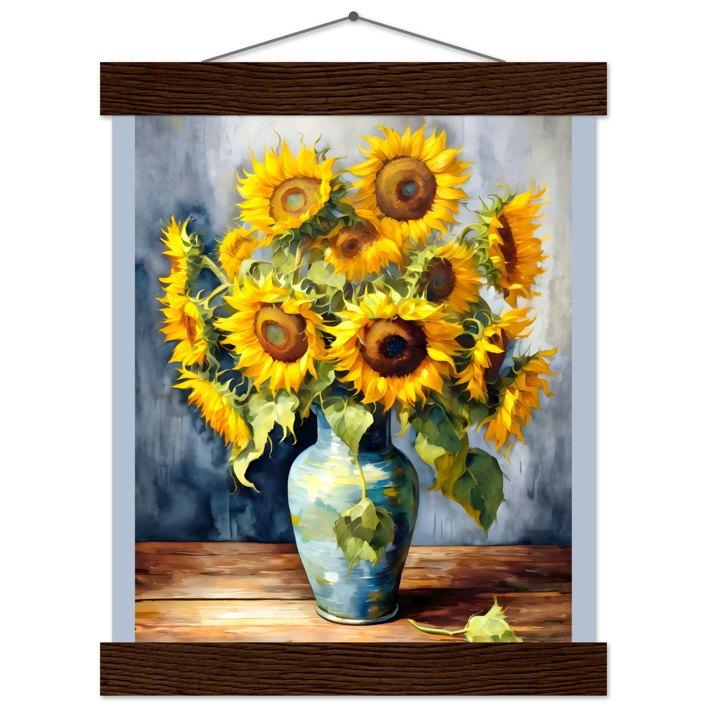 Manojo de girasoles || Póster de papel mate premium con colgador