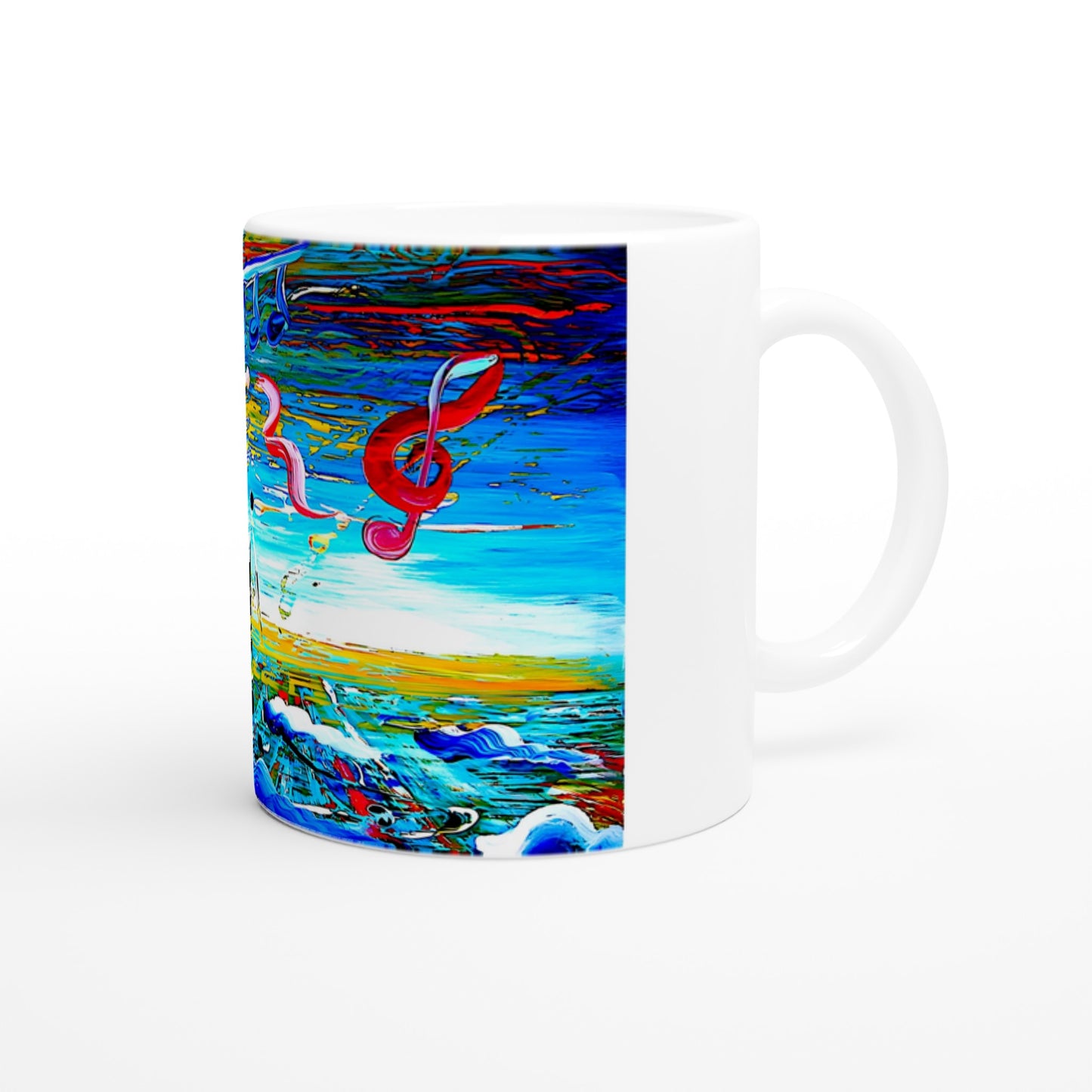 Himmlischer Musiker || Weiße 11oz Keramiktasse