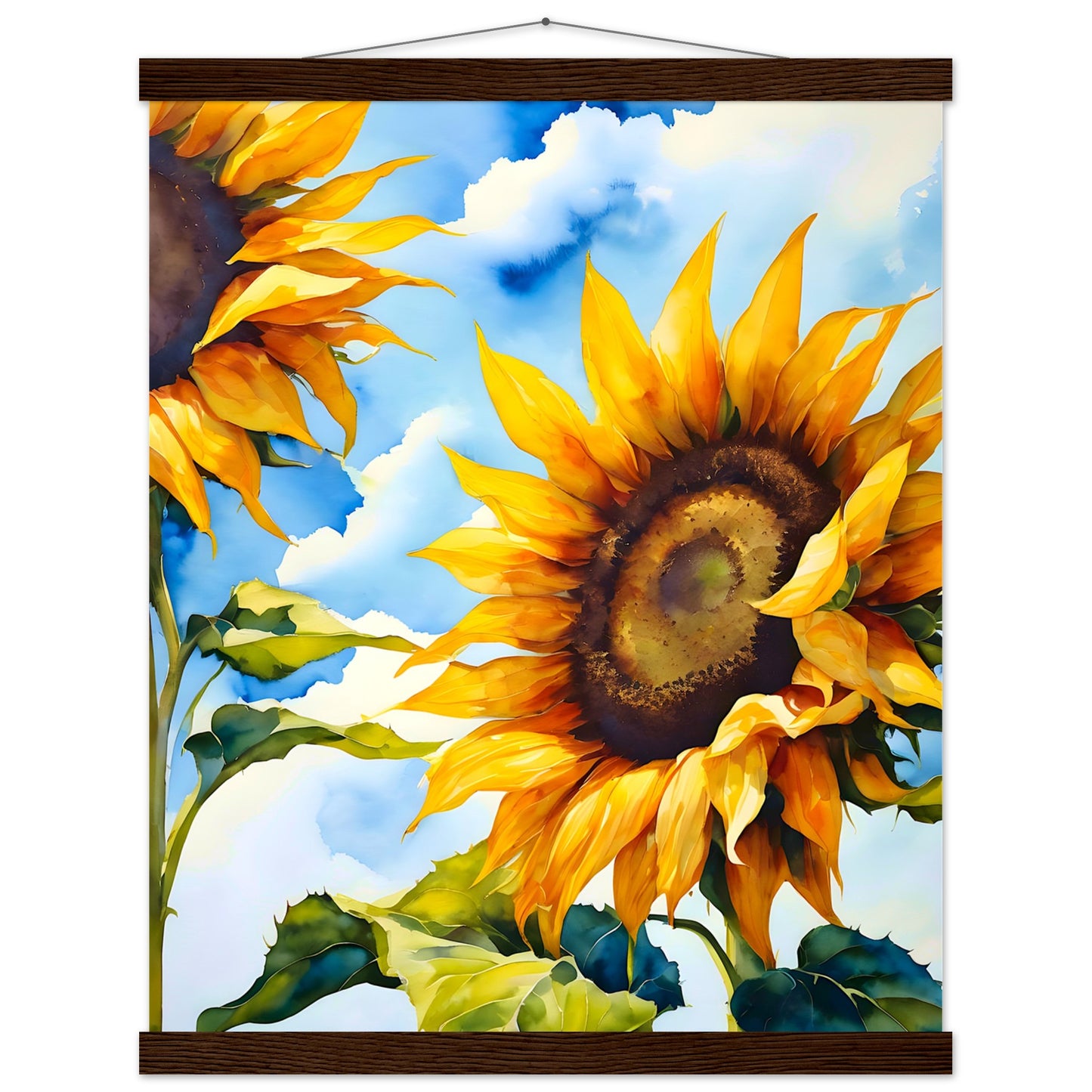 Girasol Verano || Póster de papel mate premium con colgador