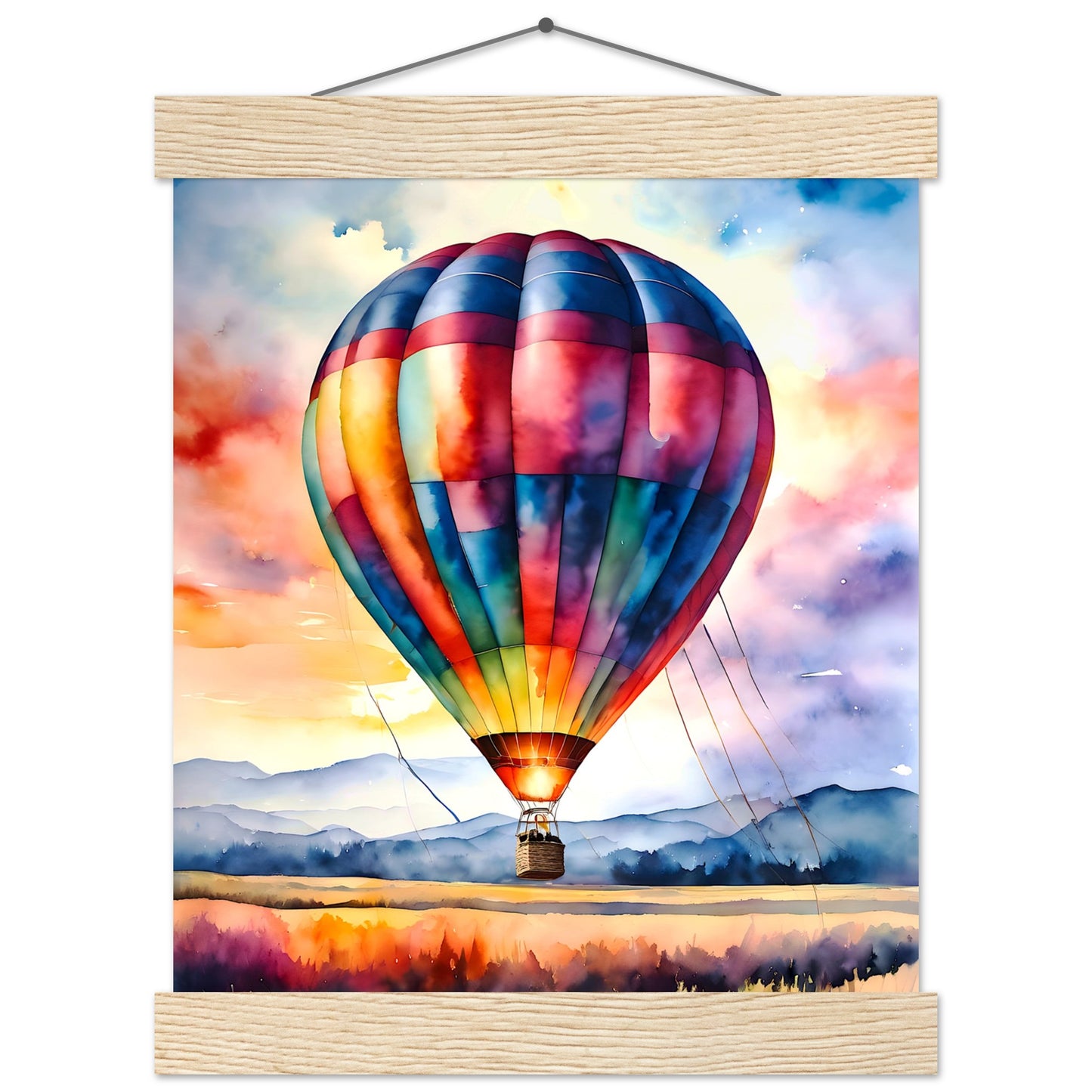 Watercolor Balloon || Premium Matte Paper Poster with Hanger