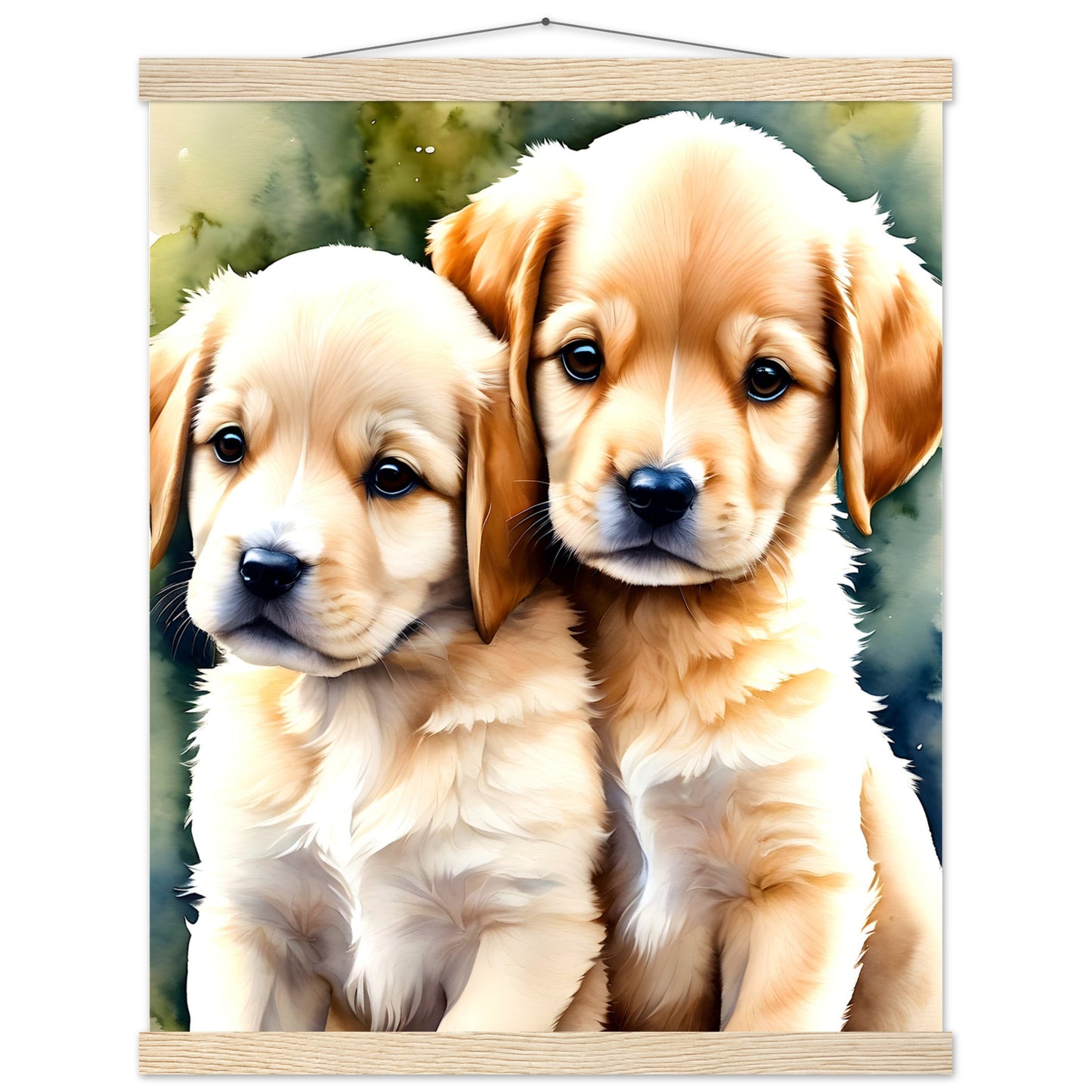 Cachorro feliz || Póster de papel mate premium con colgador