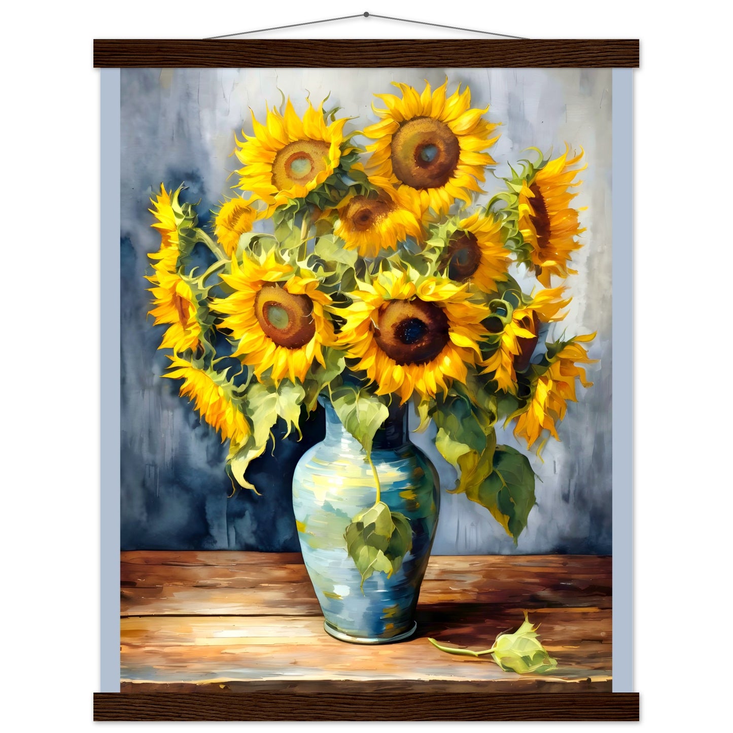 Manojo de girasoles || Póster de papel mate premium con colgador