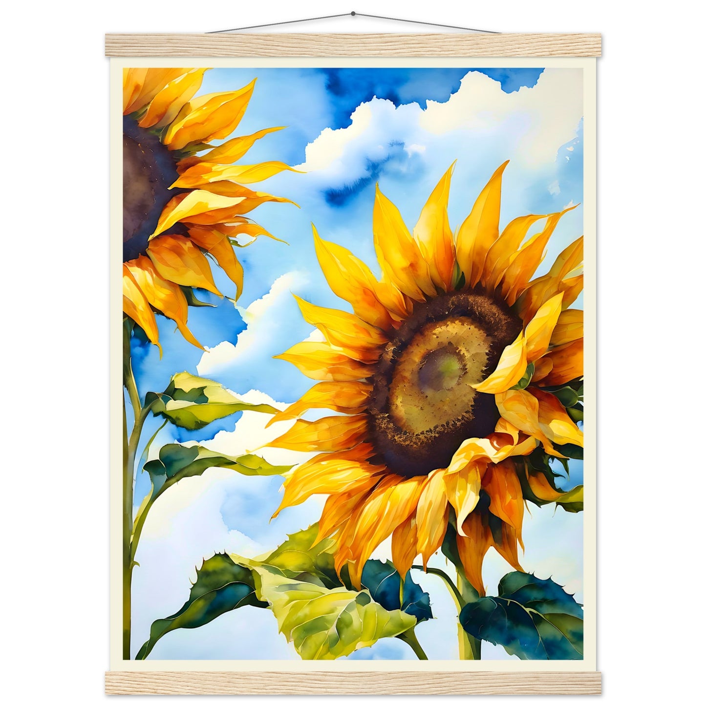 Girasol Verano || Póster de papel mate premium con colgador